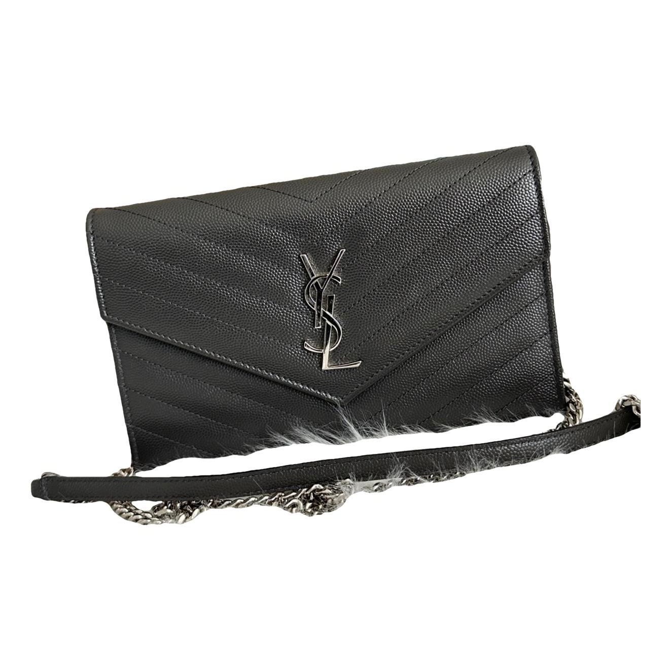 Portefeuille enveloppe leather handbag