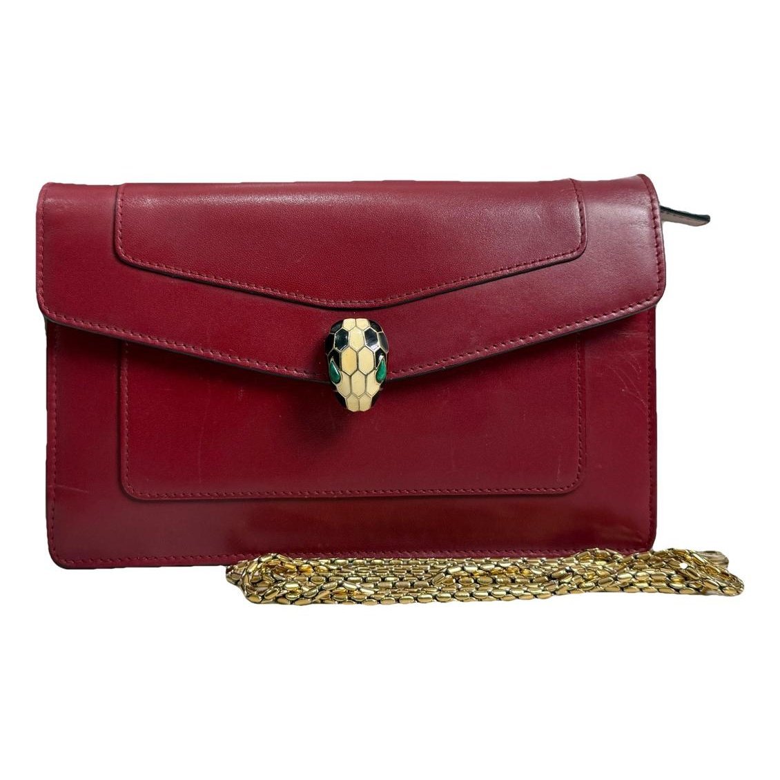 Serpenti leather handbag