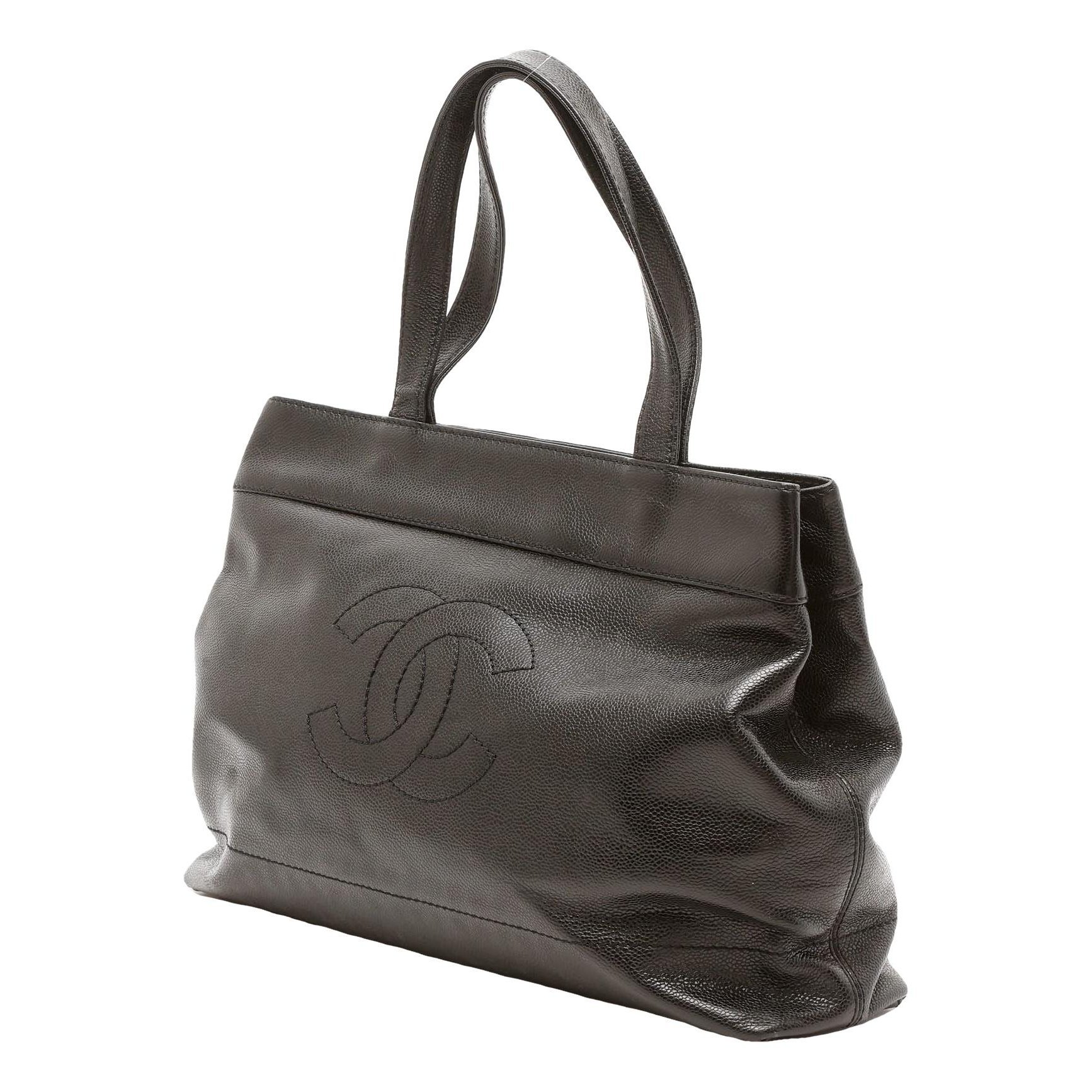 Trendy CC leather tote