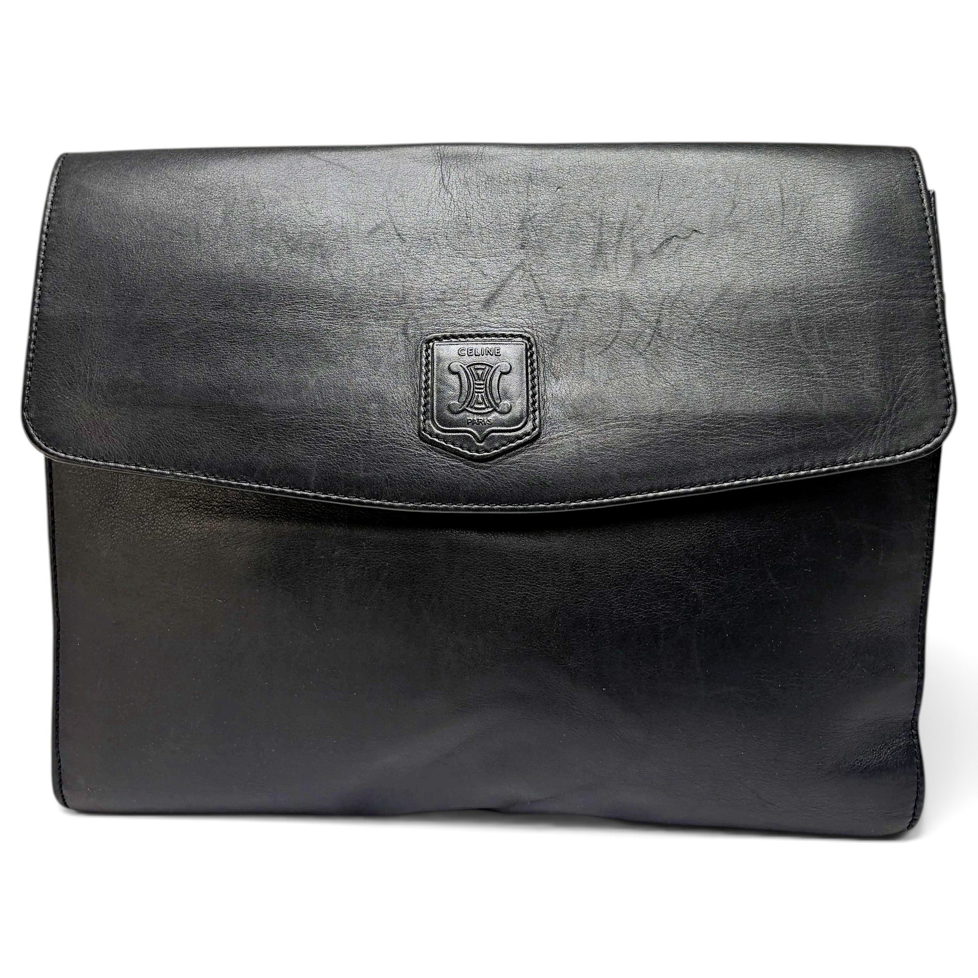 Triomphe leather mini bag