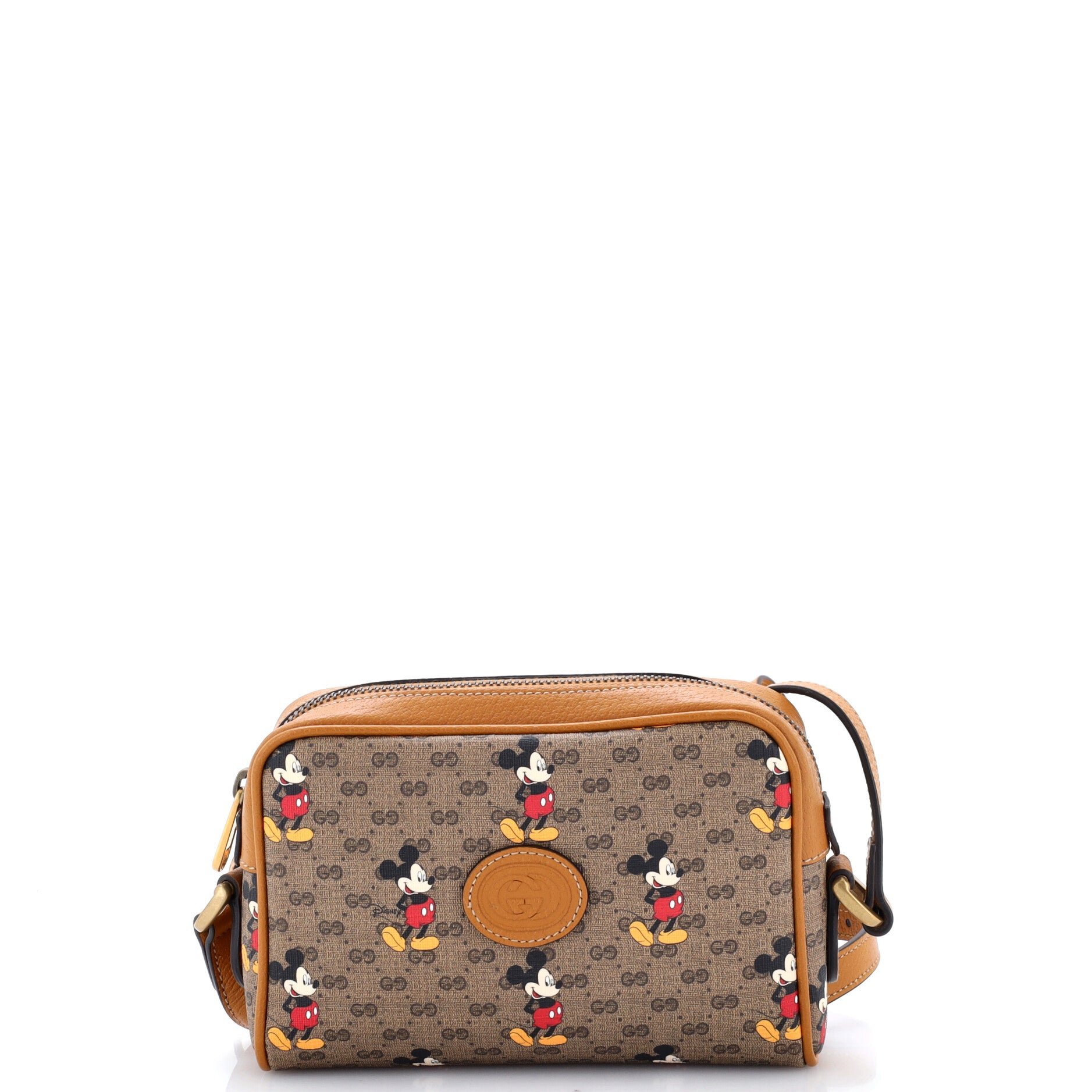 Disney Mickey Mouse Shoulder Bag Printed Mini GG Coated Canvas Mini