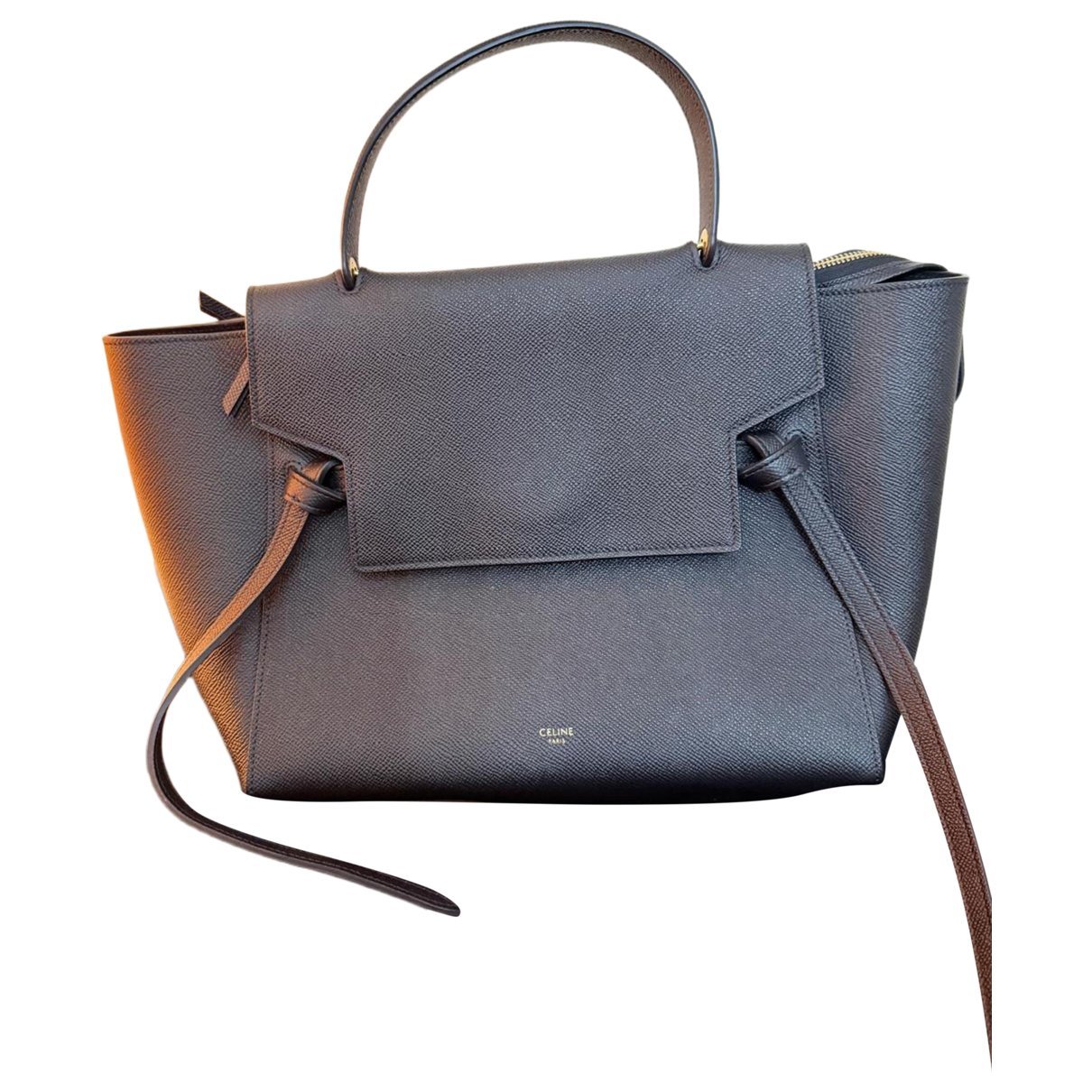 Belt leather handbag