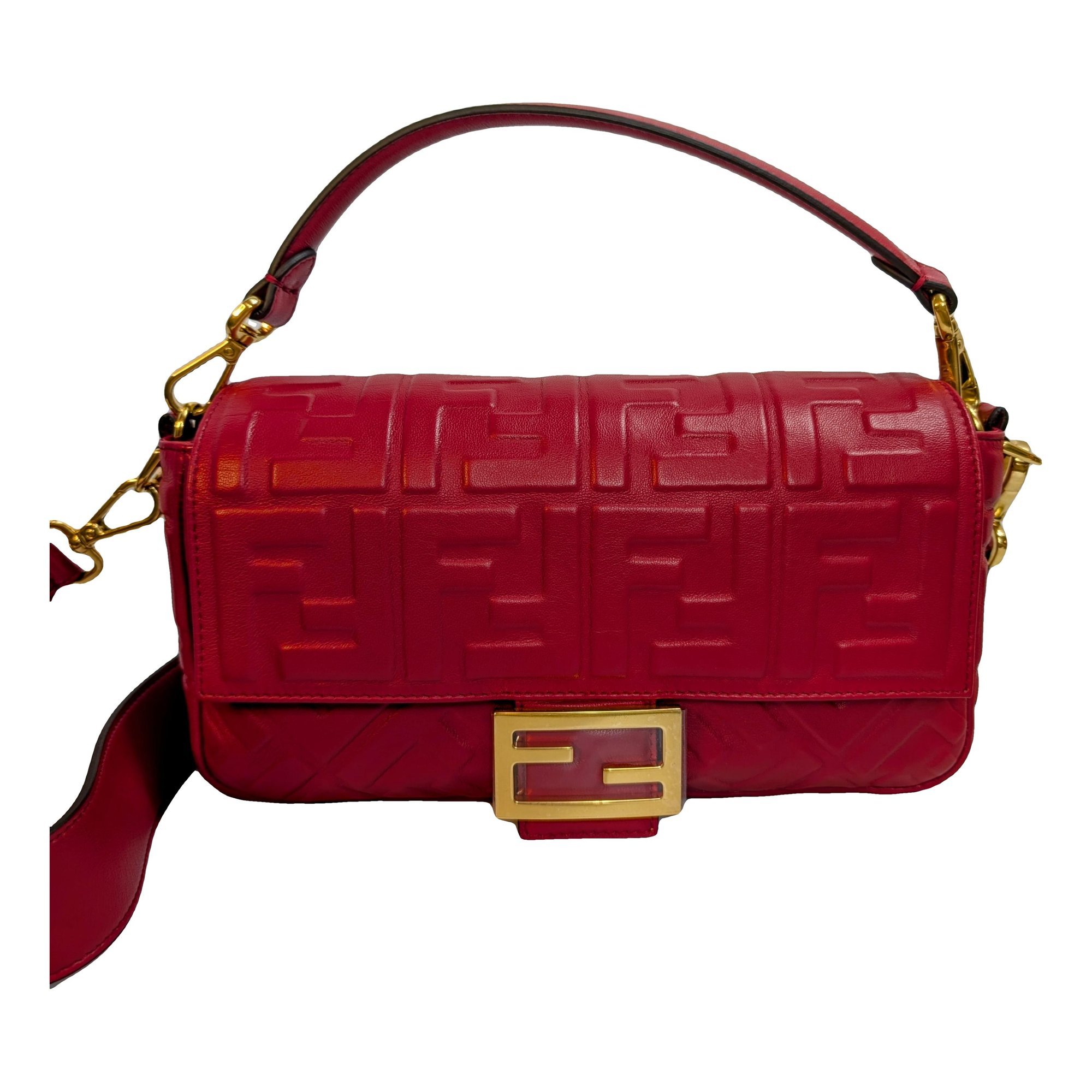 Baguette leather handbag