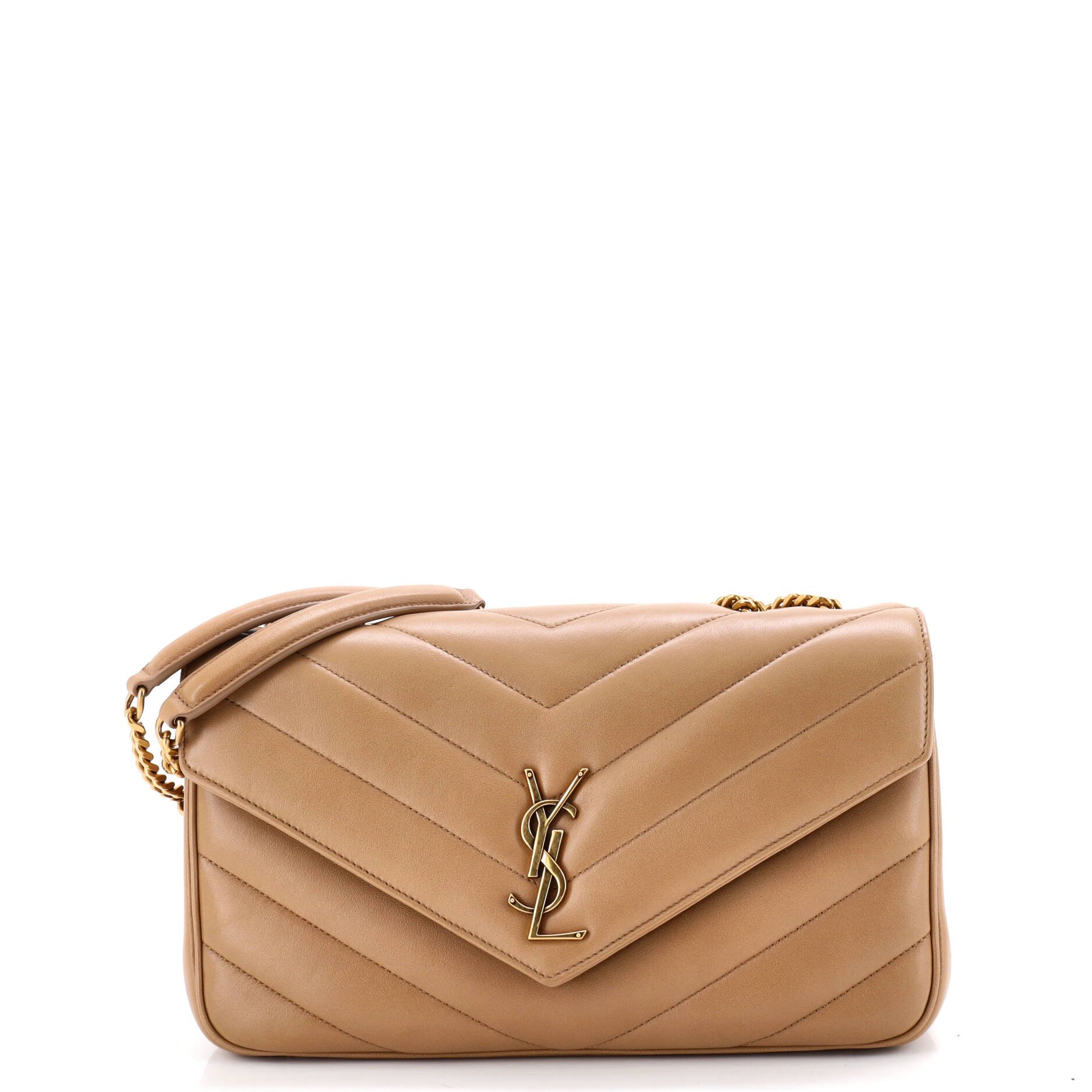 Saint Laurent Loulou NM Shoulder Bag Matelasse Chevron Leather Medium