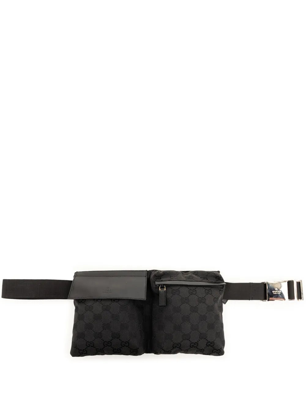 2000-2015 GG Canvas Double Pocket belt bag