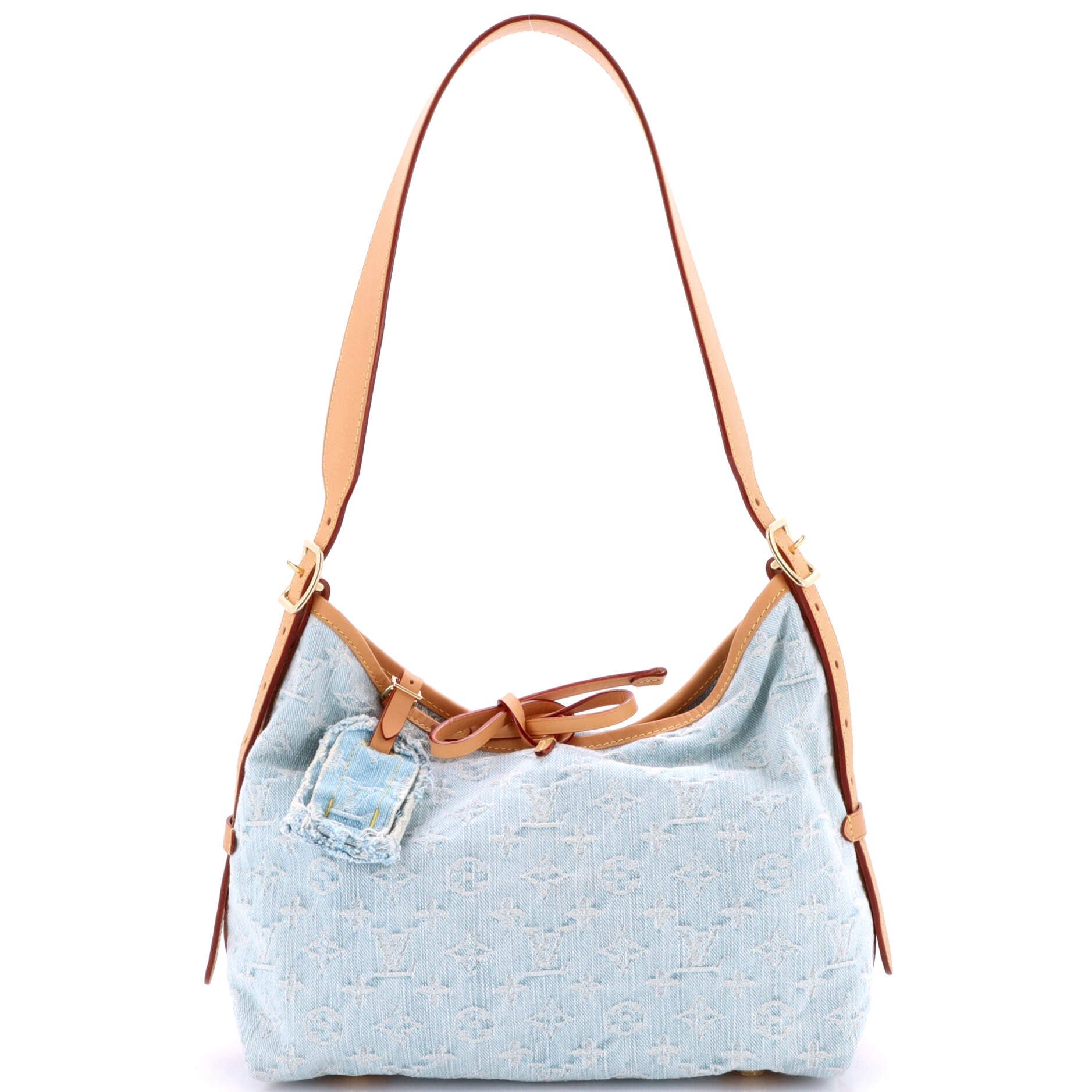Louis Vuitton CarryAll Hobo Monogram Denim PM