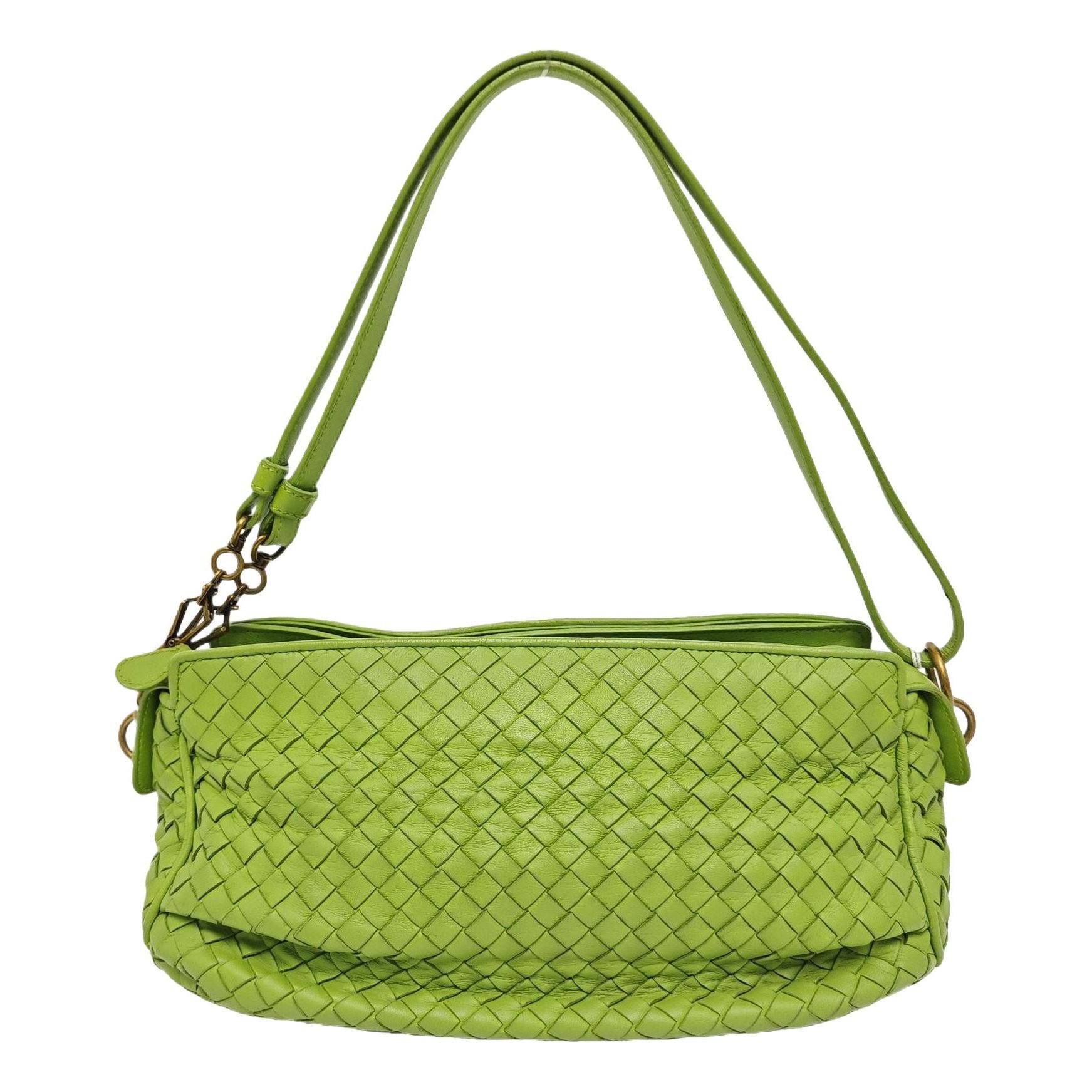 Bulb leather handbag