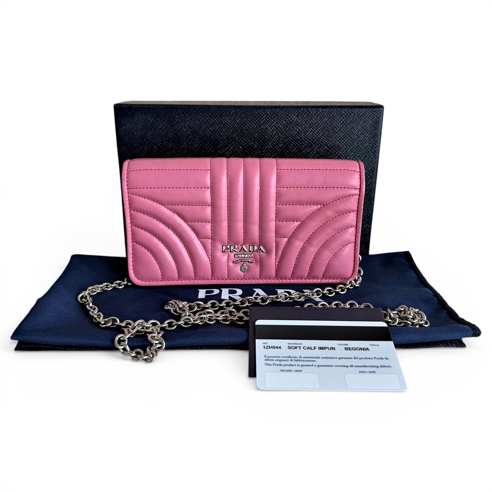 Diagramme leather handbag