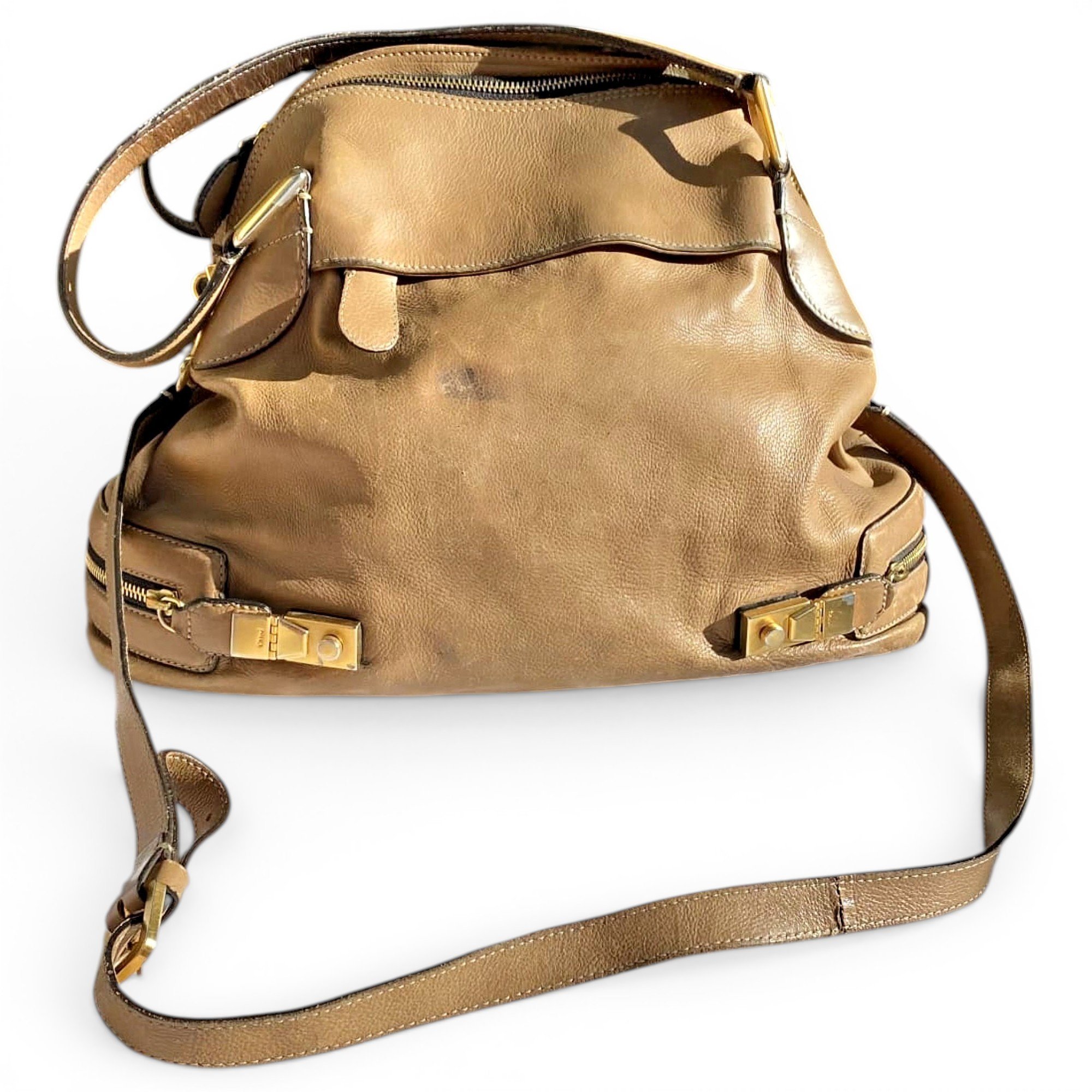 Paddington, Zip leather handbag
