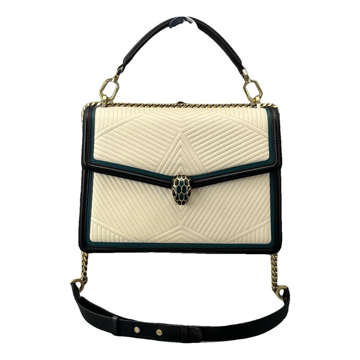 Serpenti leather handbag