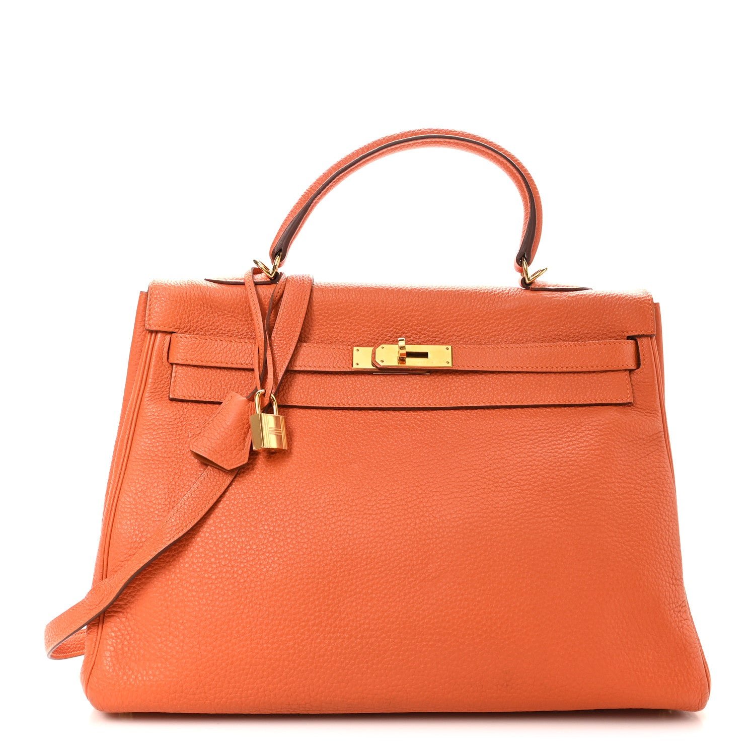 Hermes Togo Kelly Retourne 35 Orange