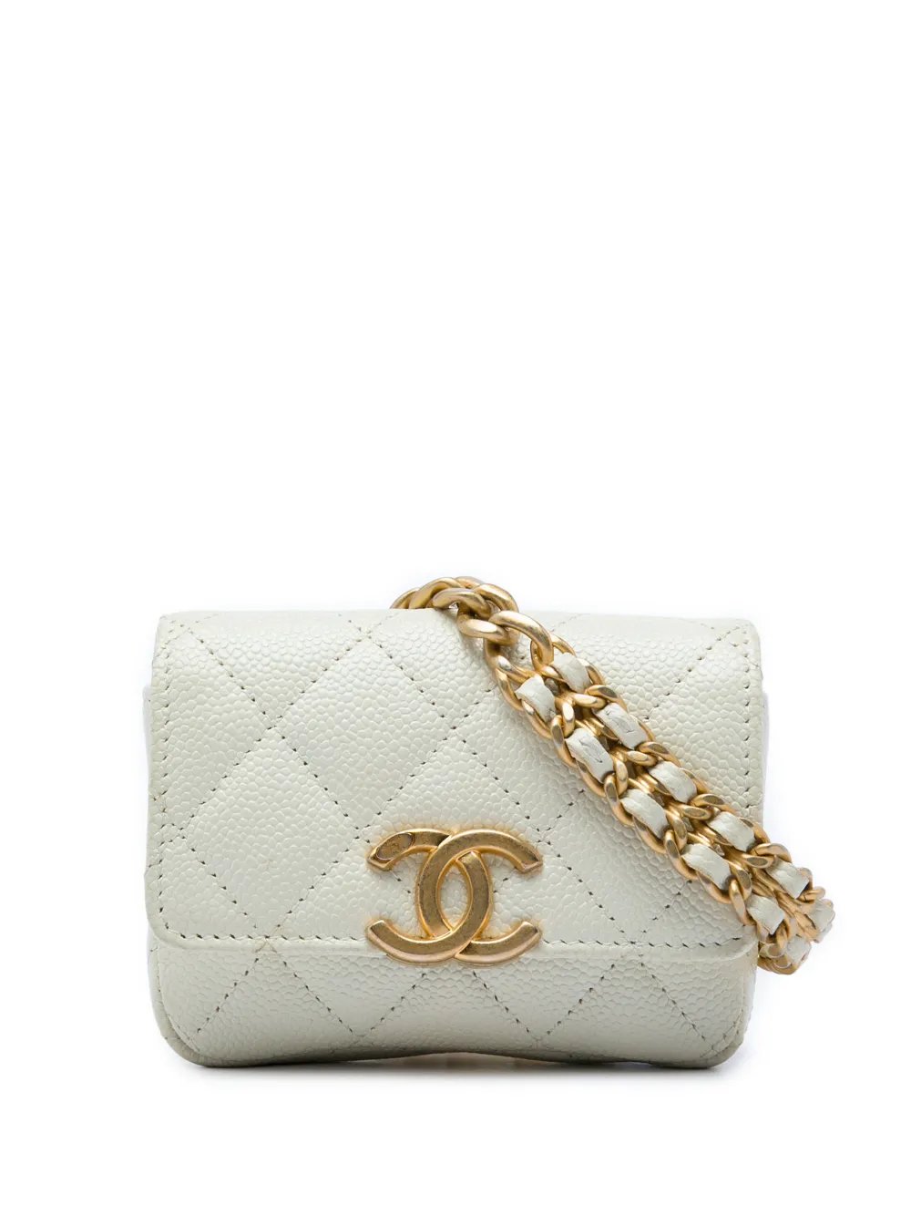 2021 Quilted Caviar Melody Chain belt bag