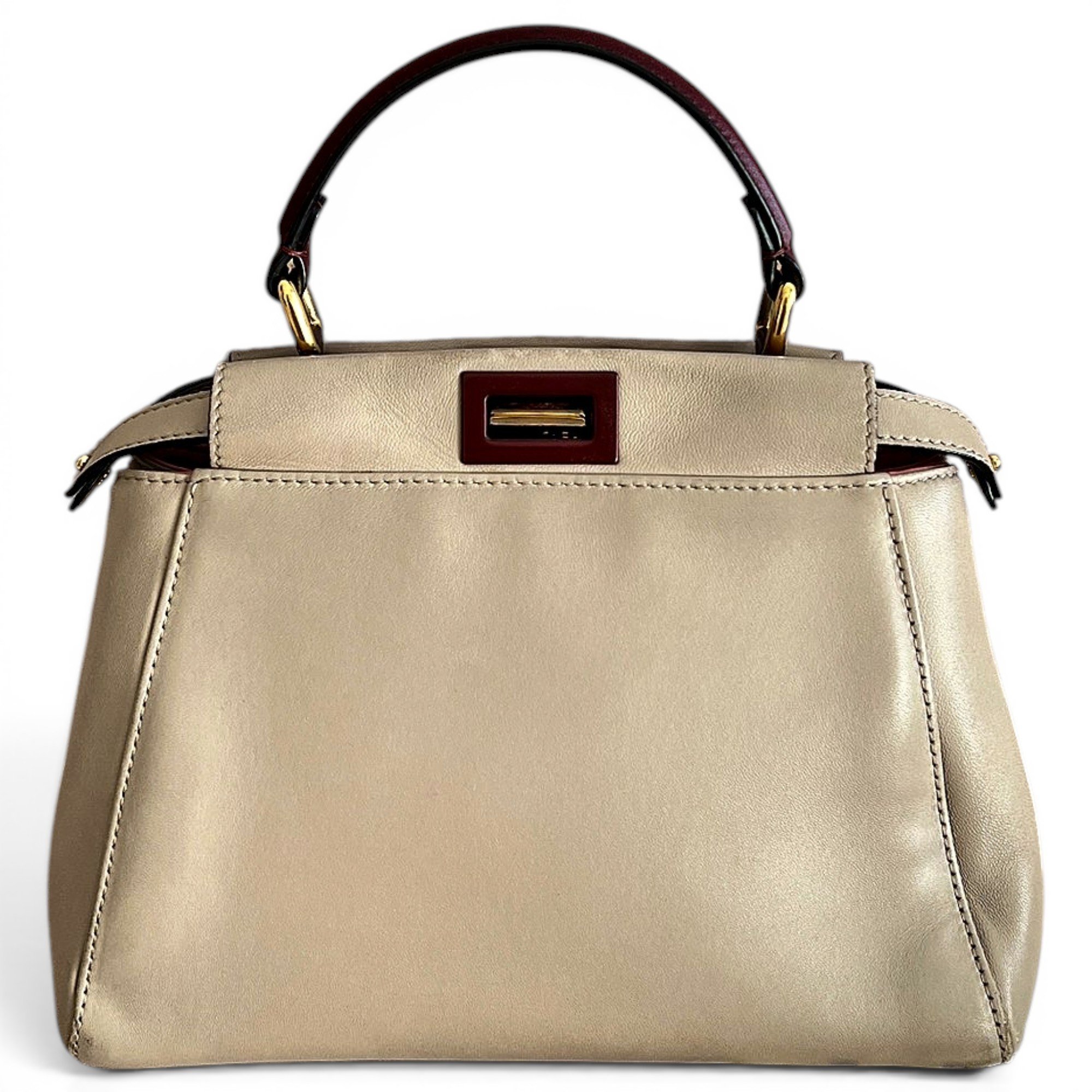 Peekaboo leather handbag