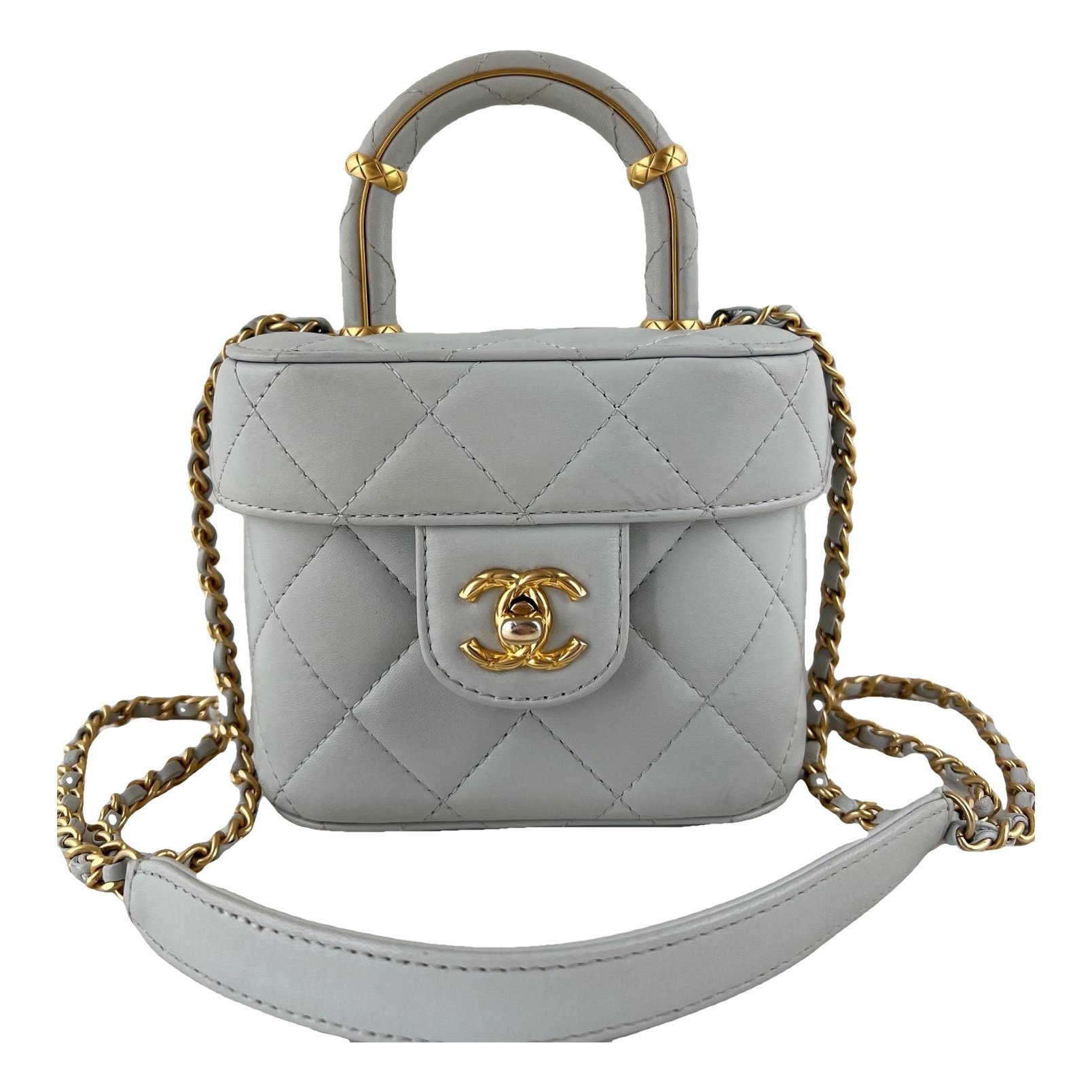 Trendy CC Vanity leather handbag
