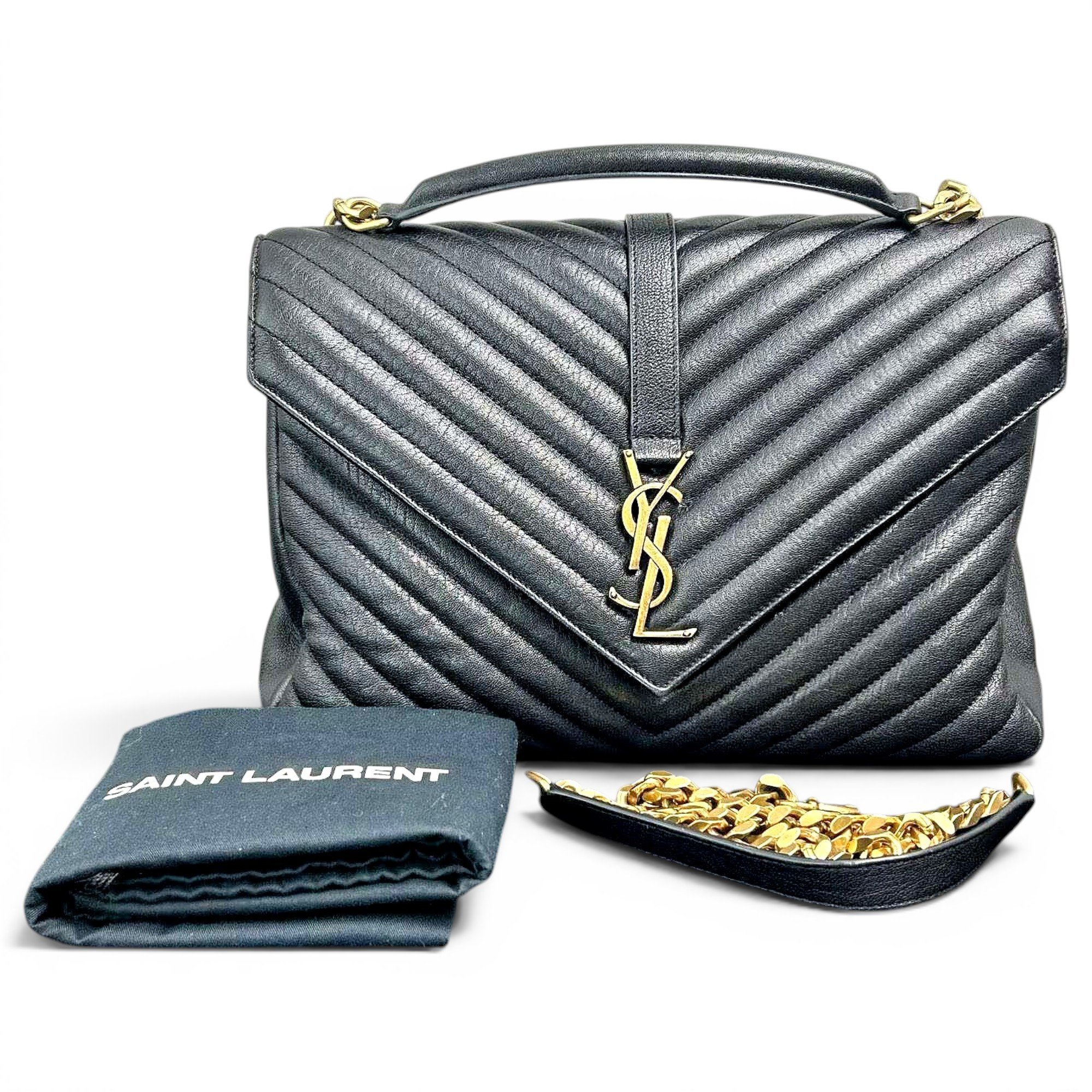 Collége monogramme leather handbag