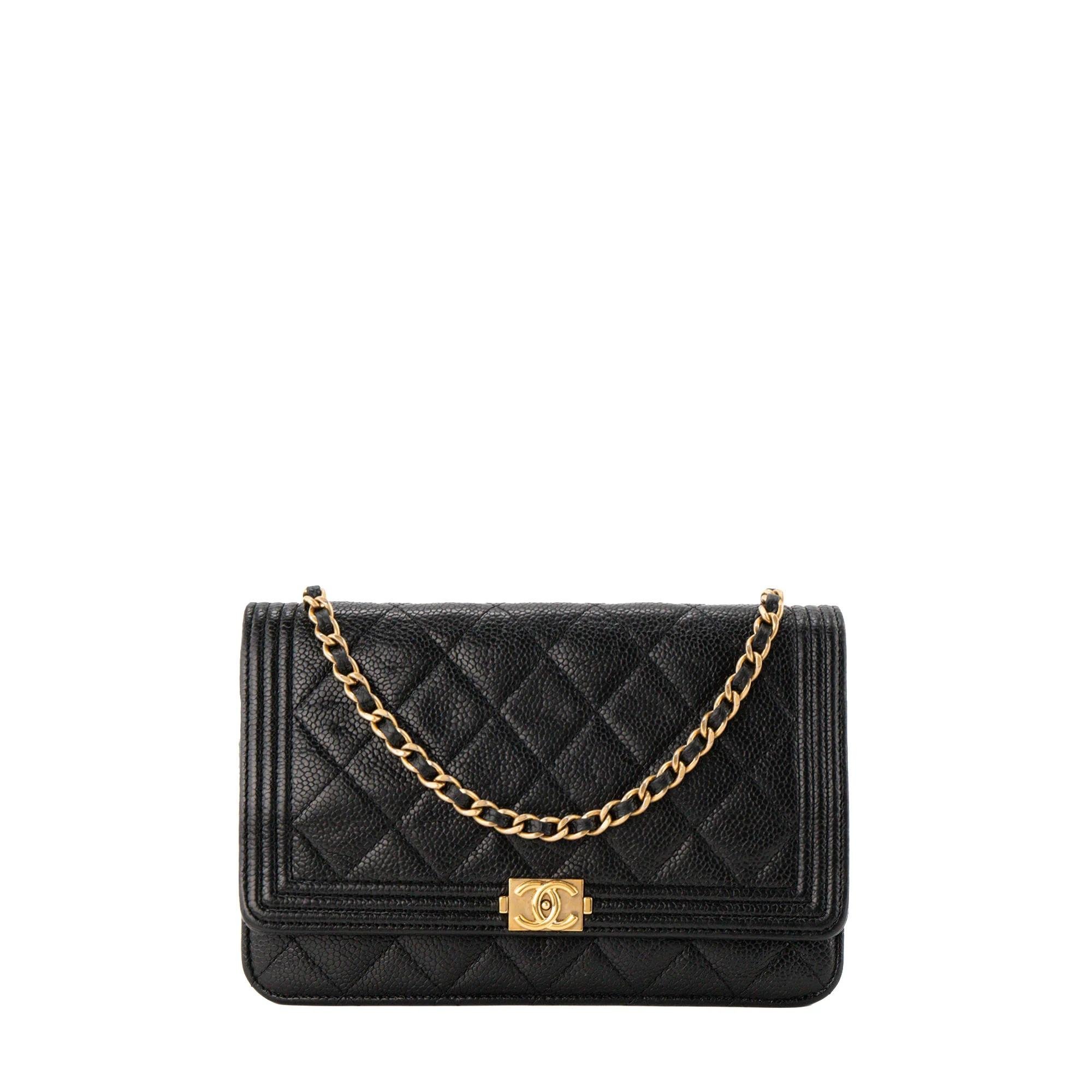 Wallet On Chain Boy leather bag