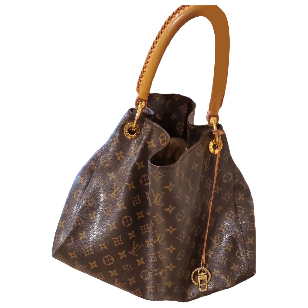 Artsy leather handbag