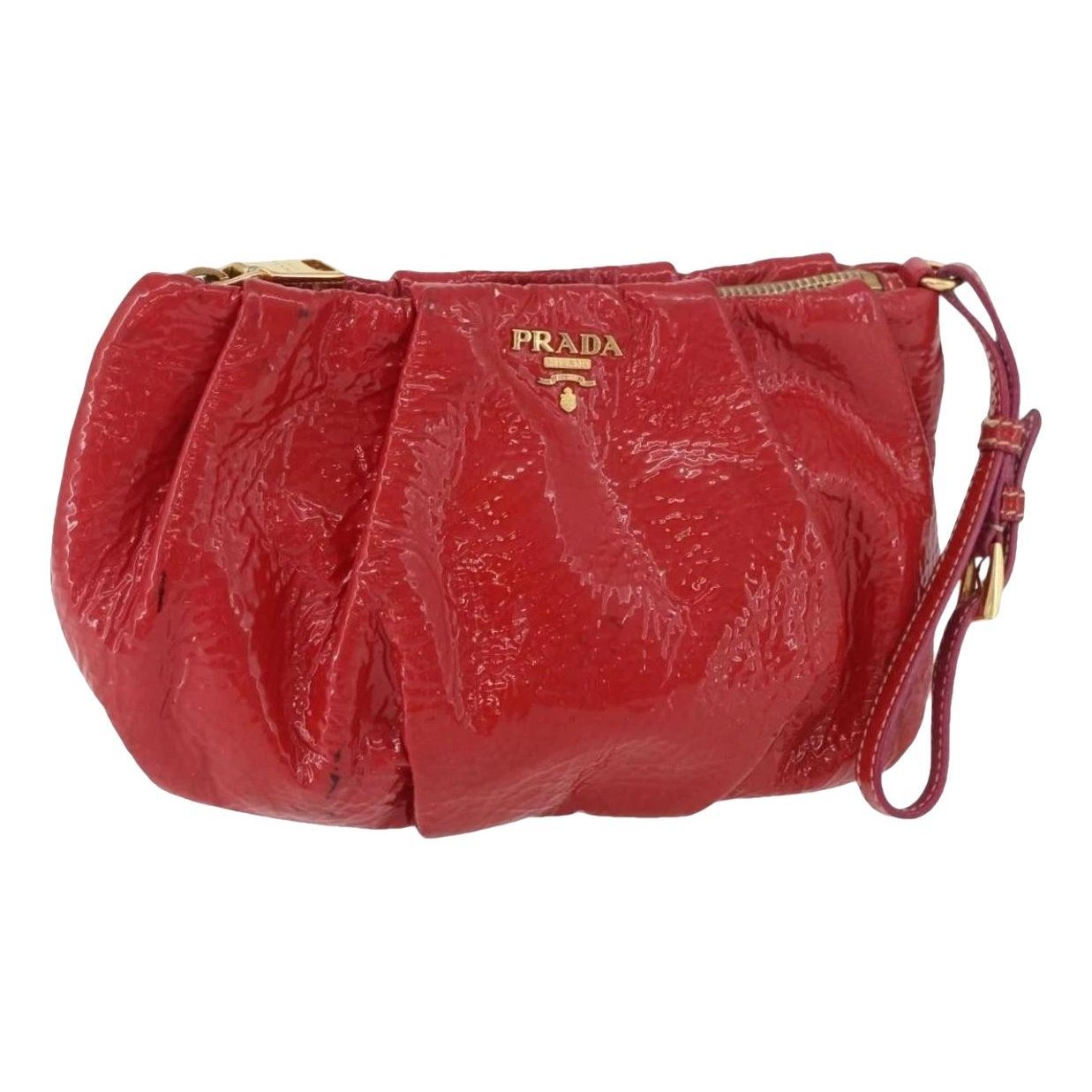 Leather clutch bag