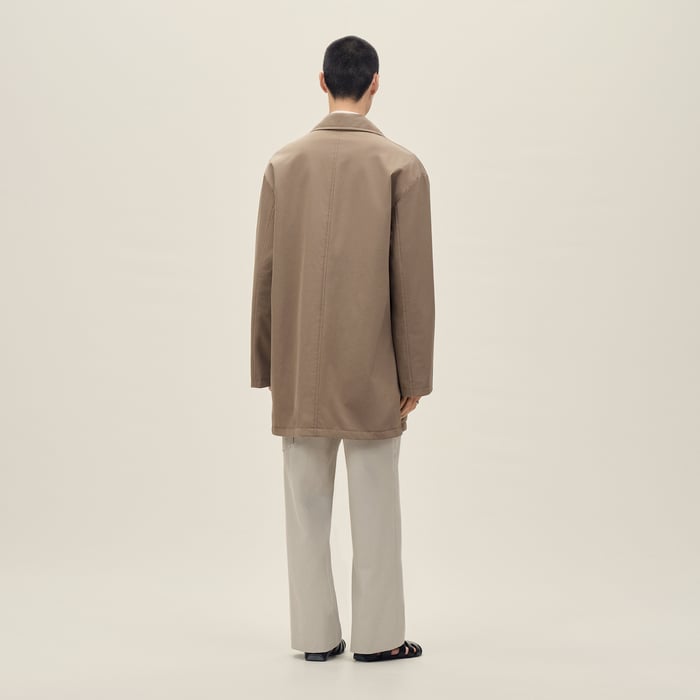 Taupe "Surpiqures H" Petit Paul Light Coat