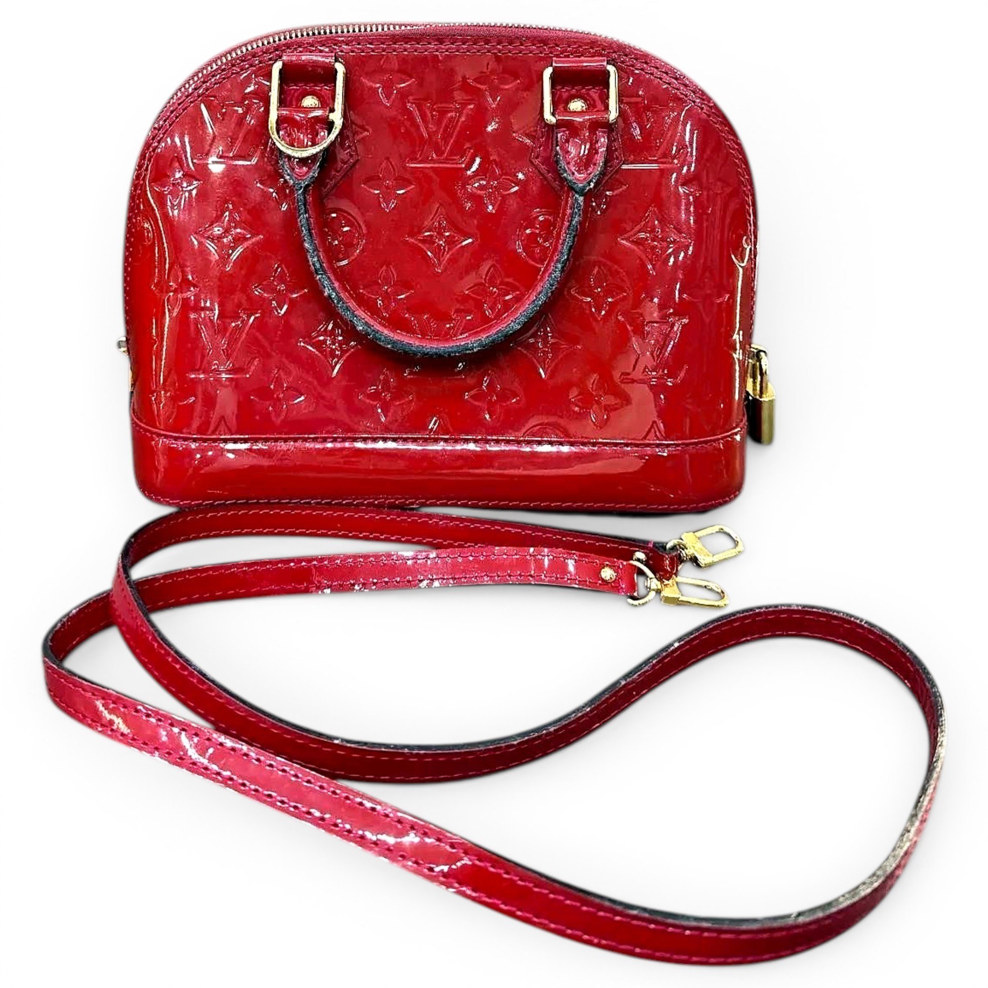 Alma BB patent leather handbag