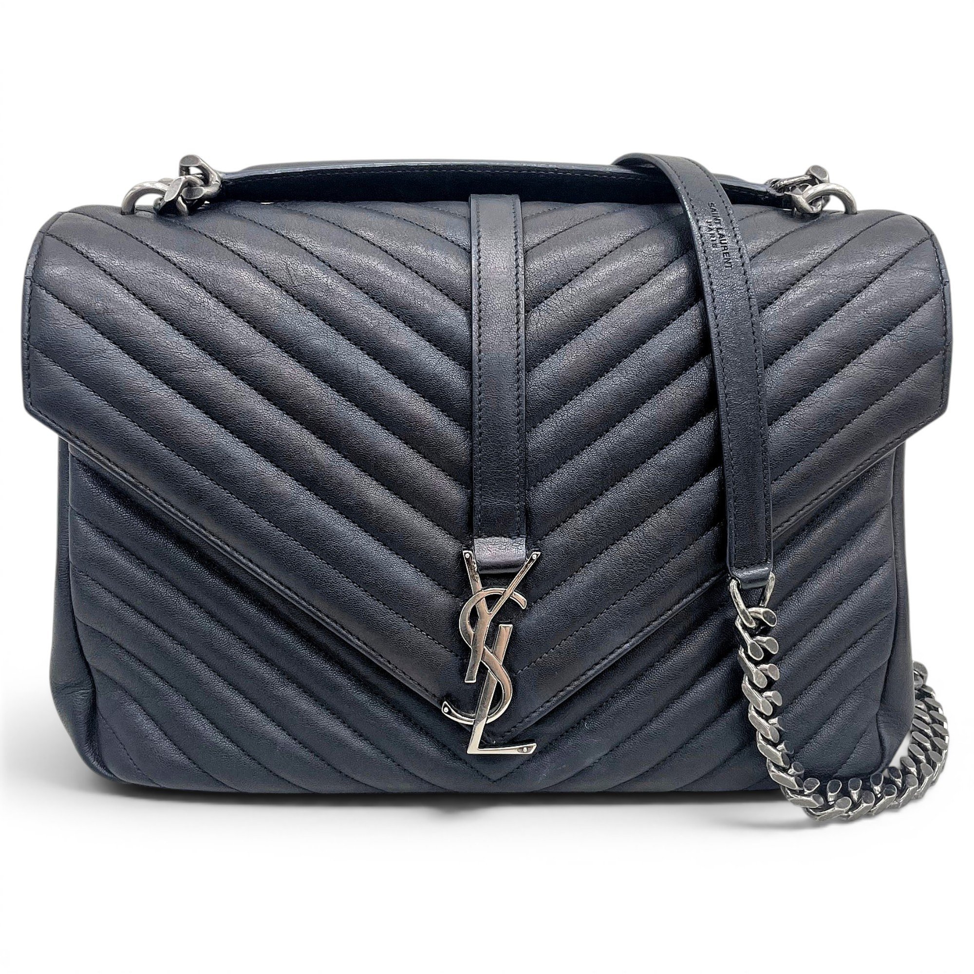 Collége monogramme leather handbag
