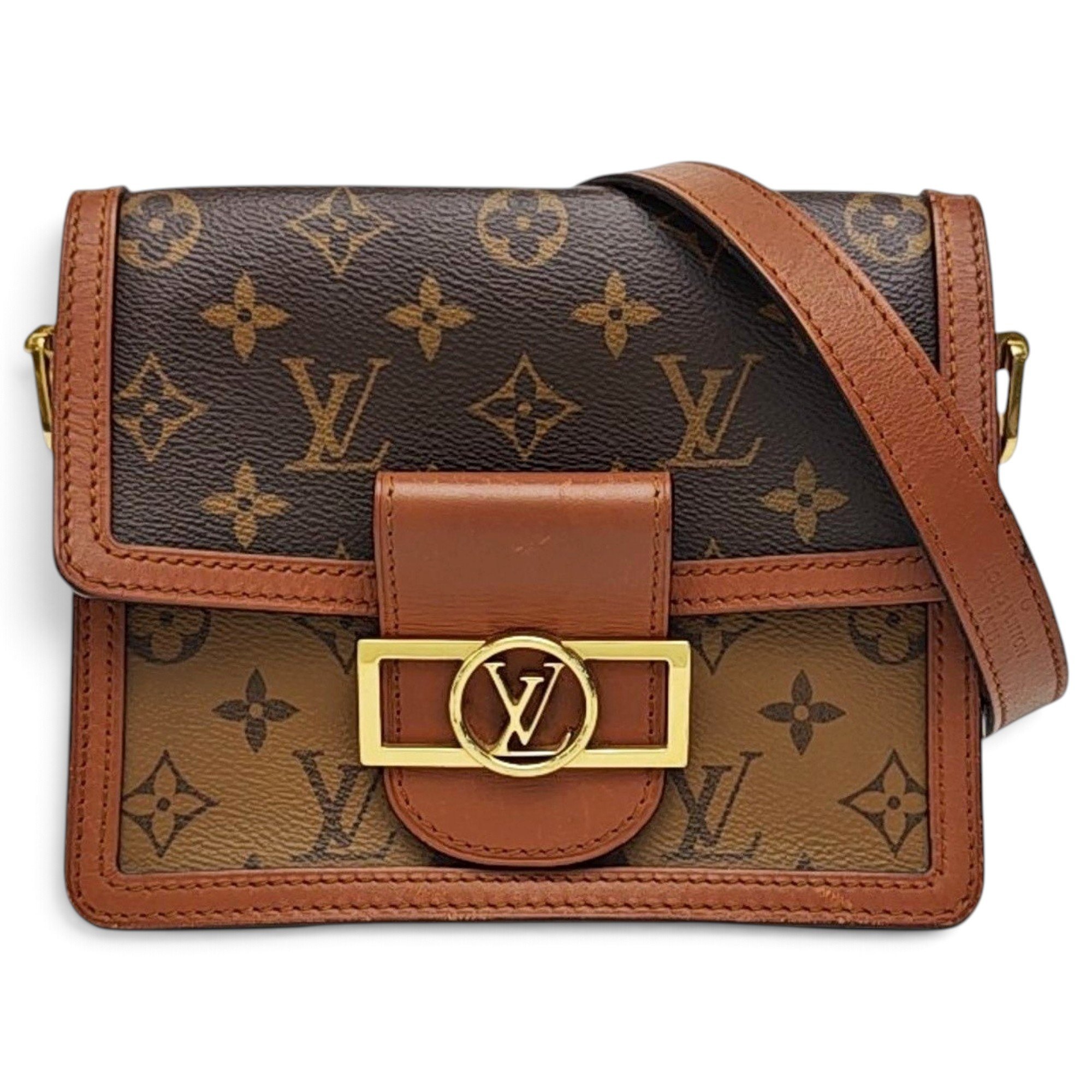 Dauphine leather handbag