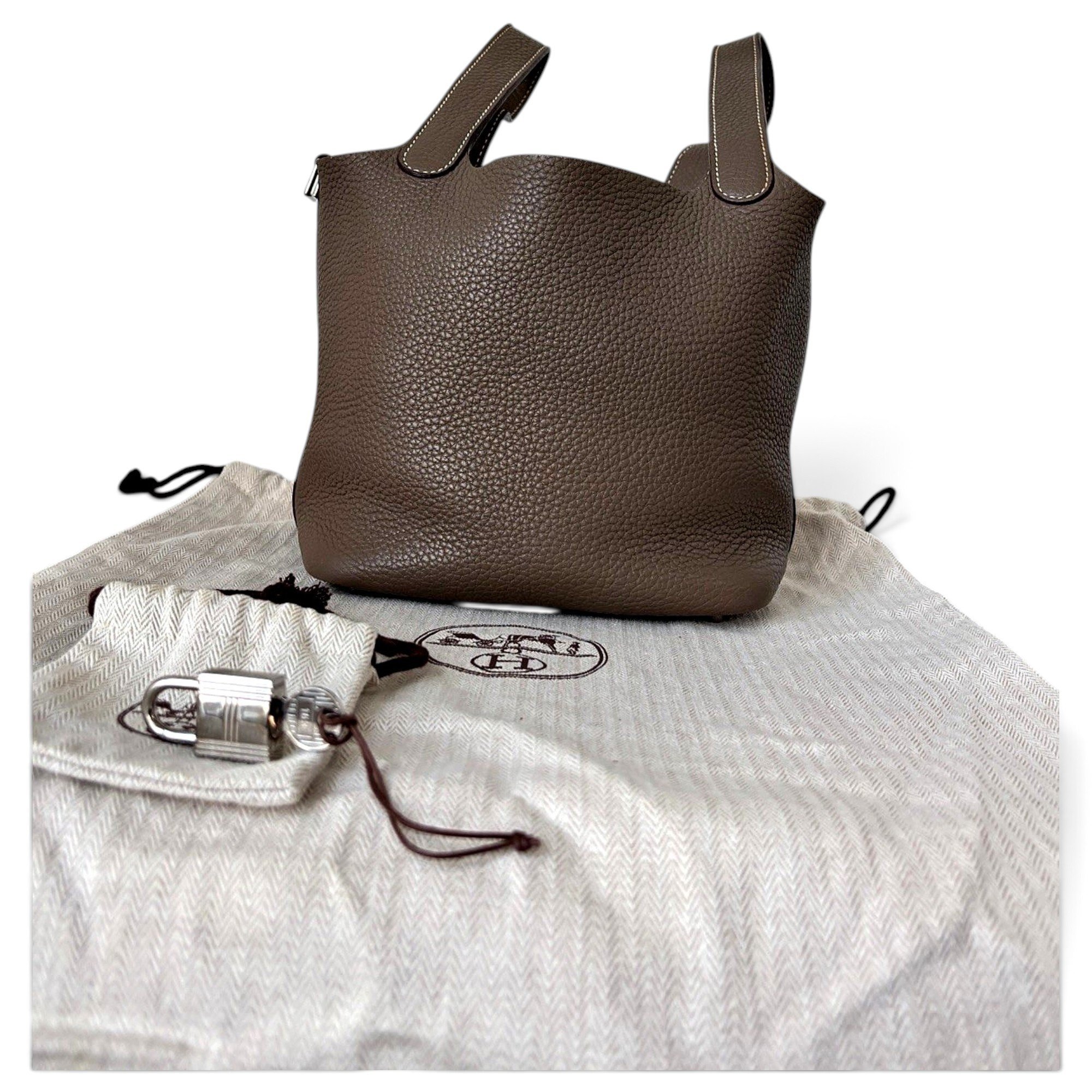 Picotin leather handbag