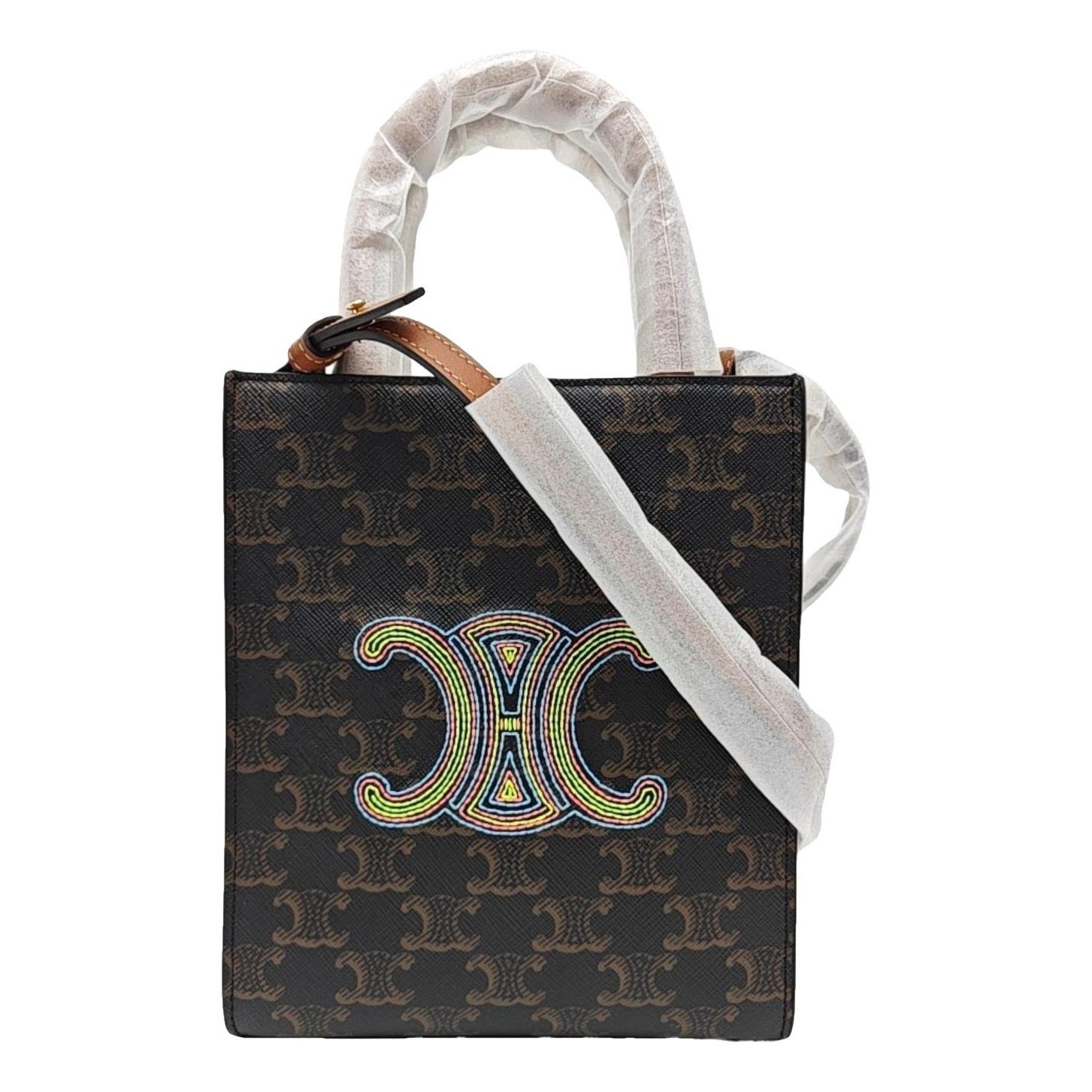Triomphe leather handbag