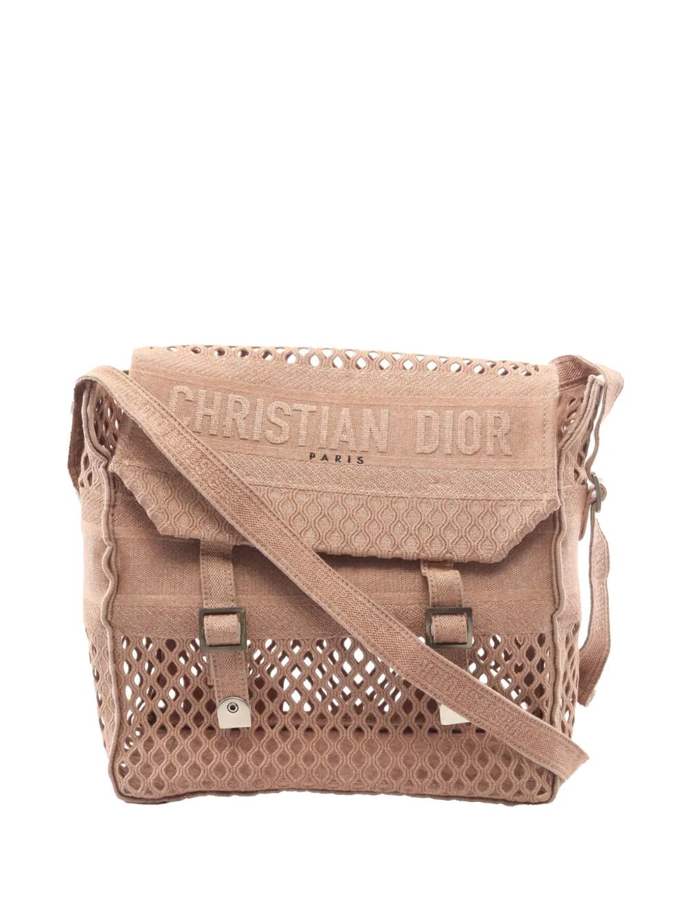 2000-2026 Large Embroidered Mesh Canvas Diorcamp Messenger Bag crossbody bag