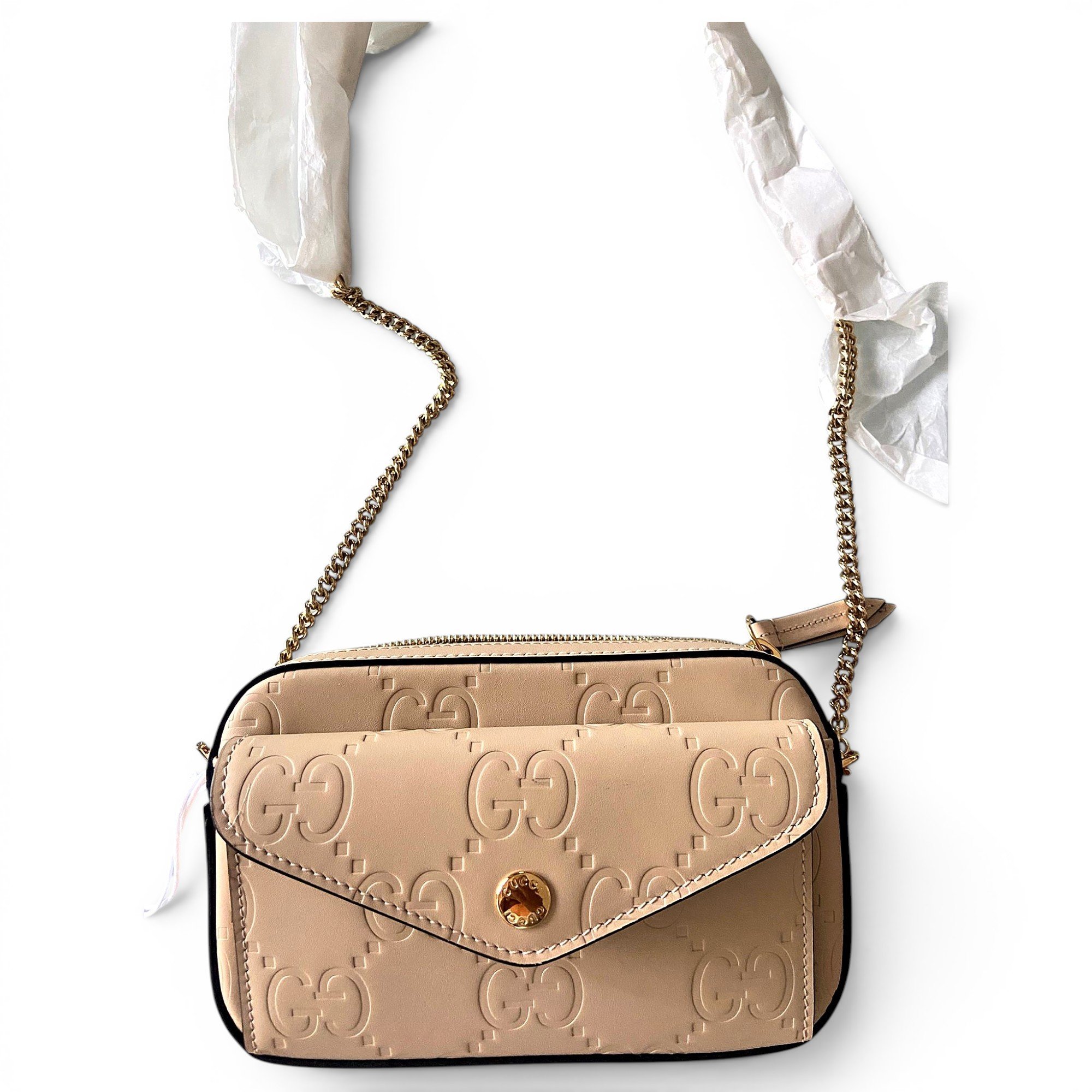 Leather clutch bag
