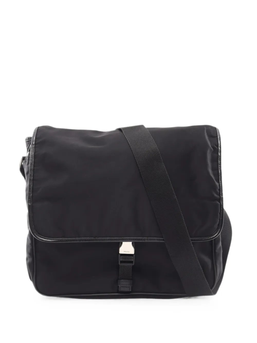 2019-2026 Saffiano Trimmed Tessuto Buckle Messenger Bag crossbody bag