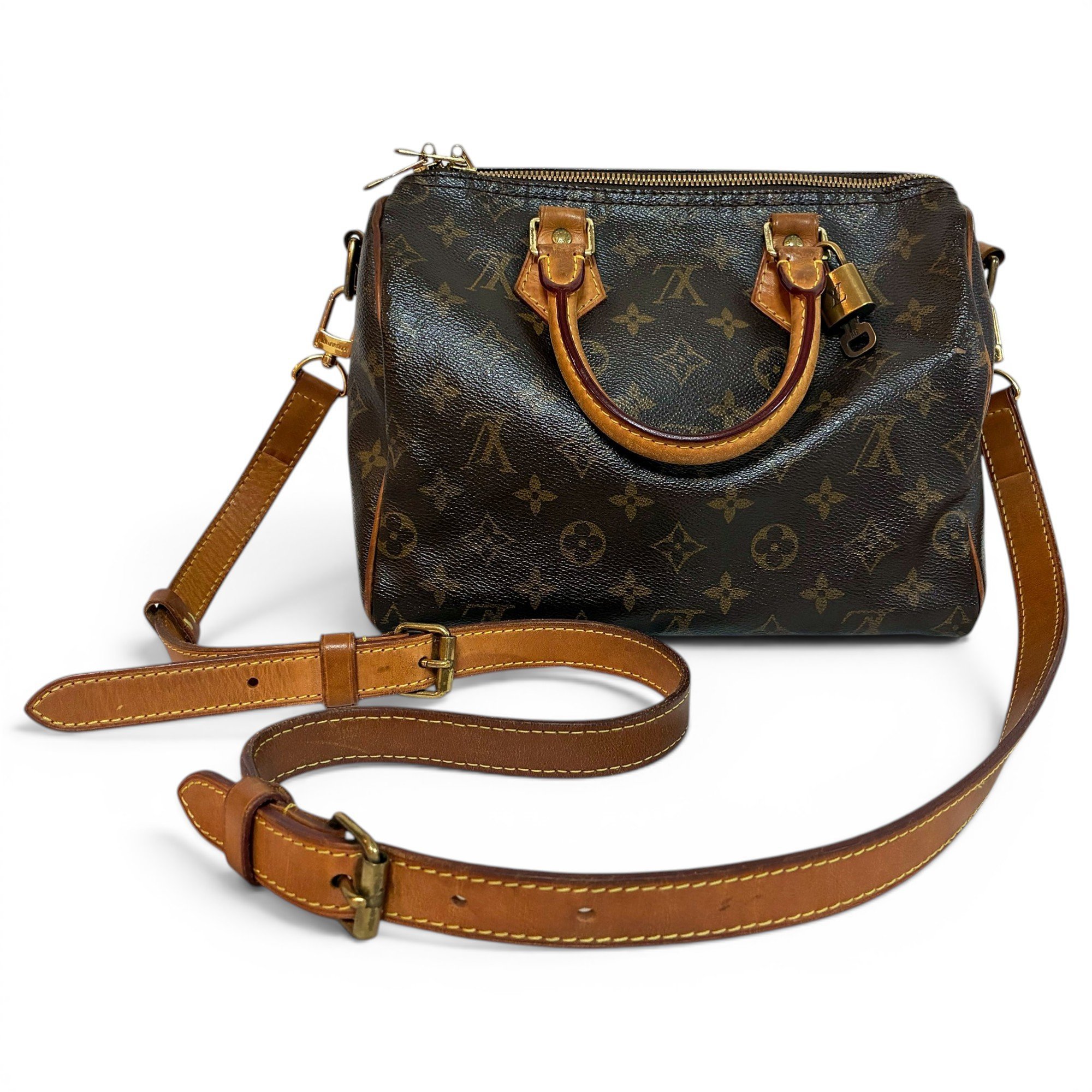 Speedy leather handbag