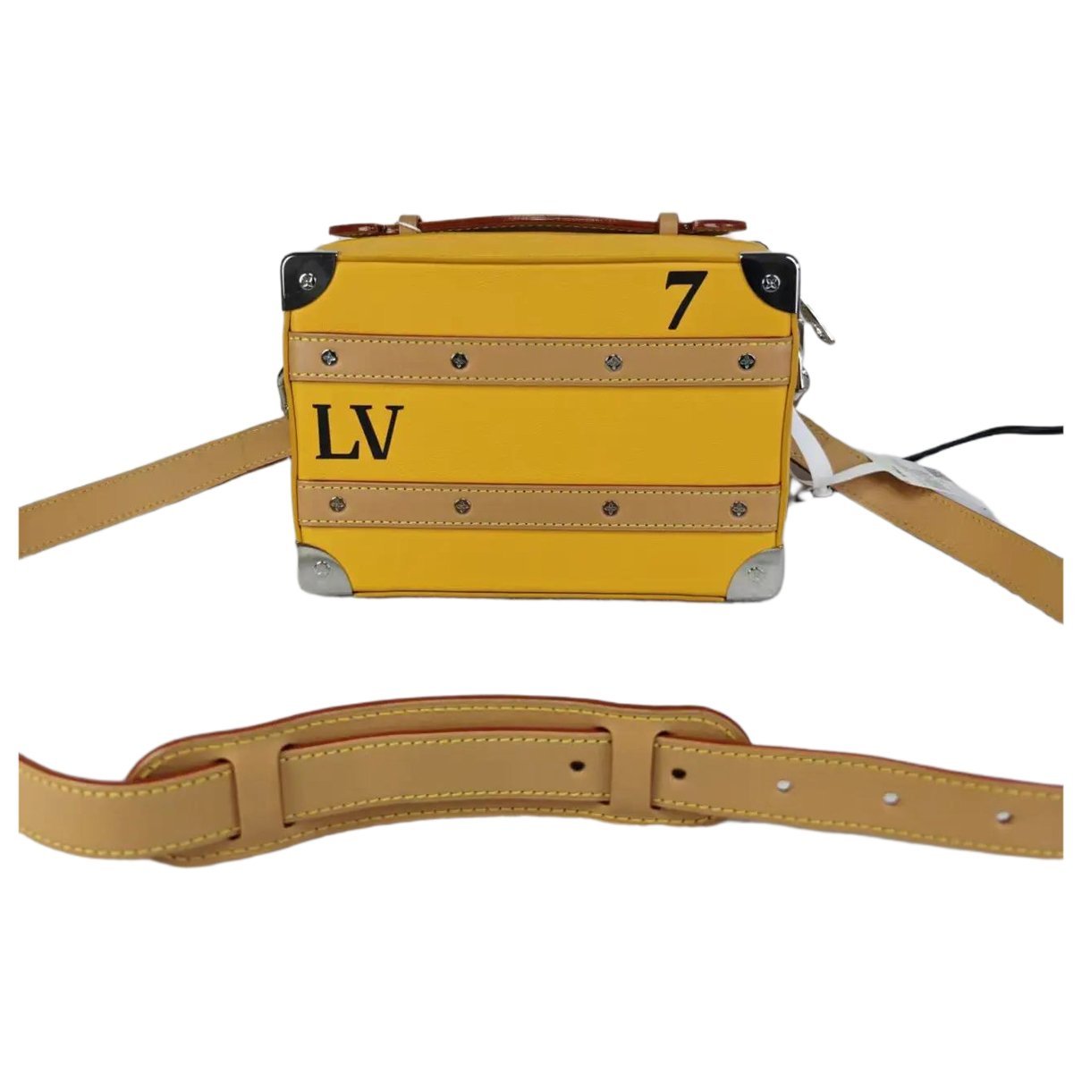 Petite Malle leather crossbody bag