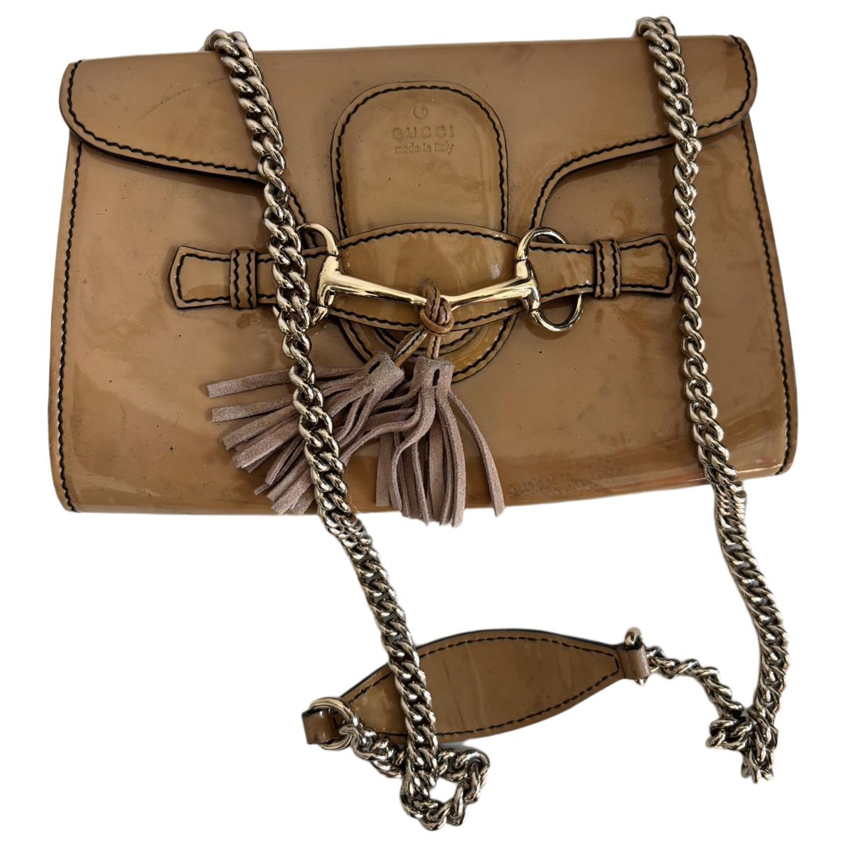 Emily patent leather crossbody bag