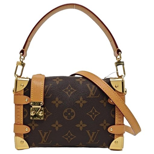 Side Trunk leather handbag