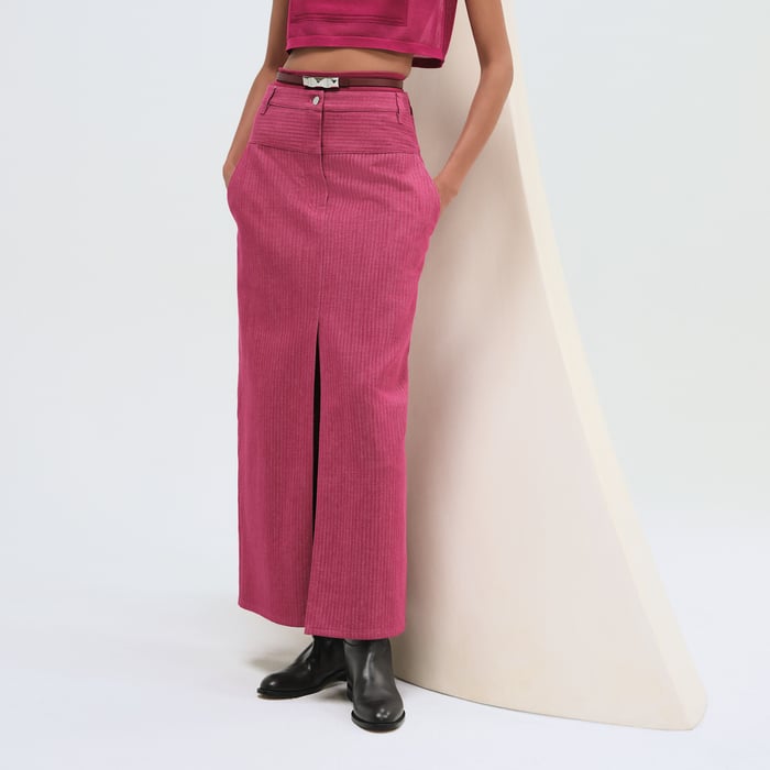 Rose Bougainvillier Long Skirt