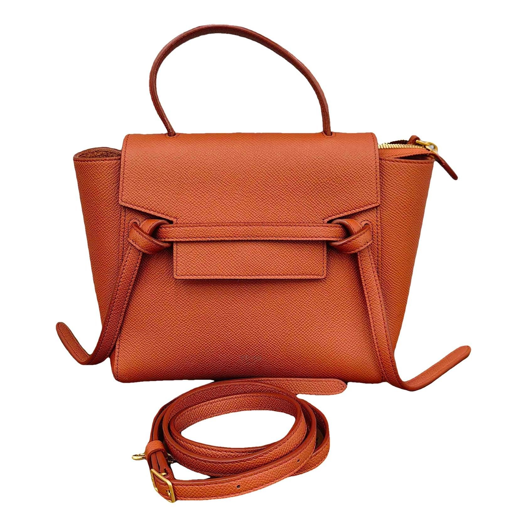 Belt leather handbag