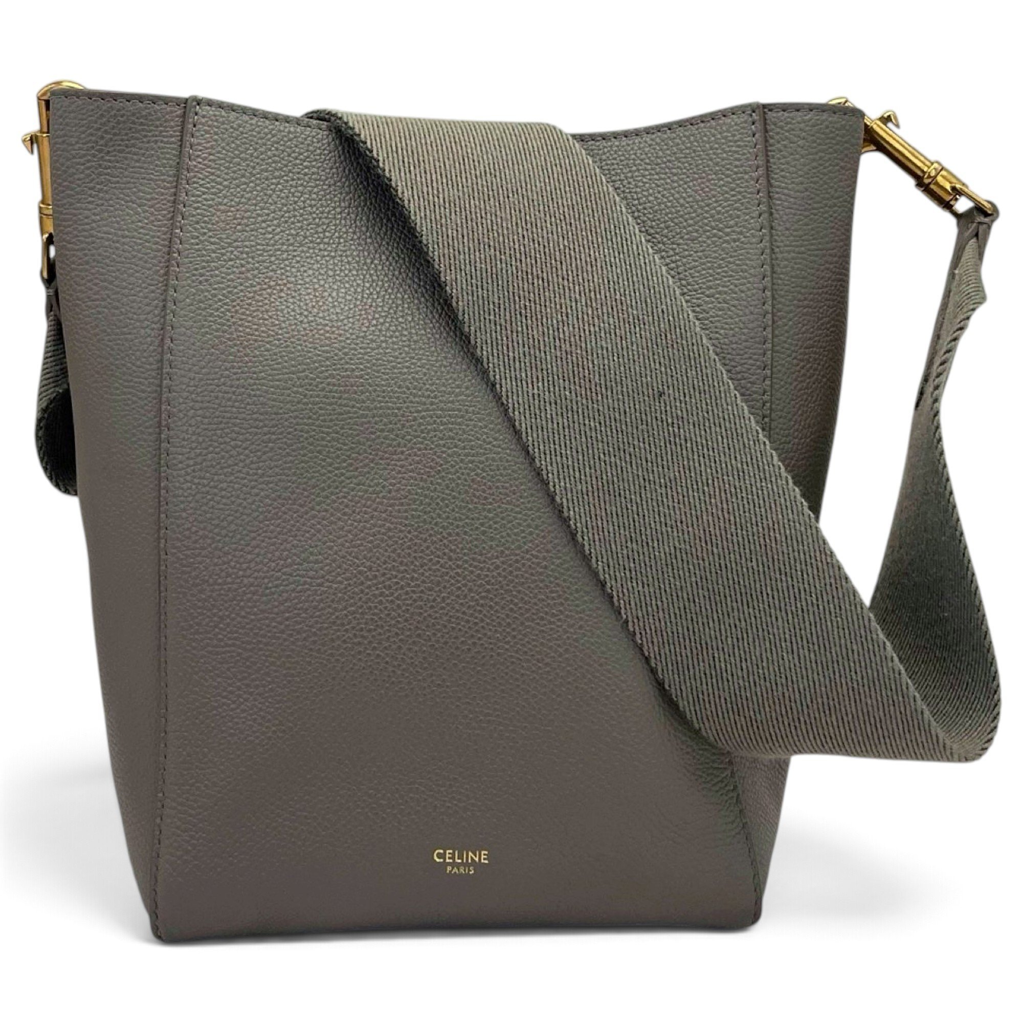 Seau Sangle leather handbag