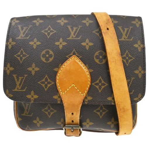 Cartouchière cloth handbag