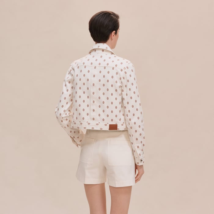 Marron Fauve "Chaine d'Ancre" Denim Jacket