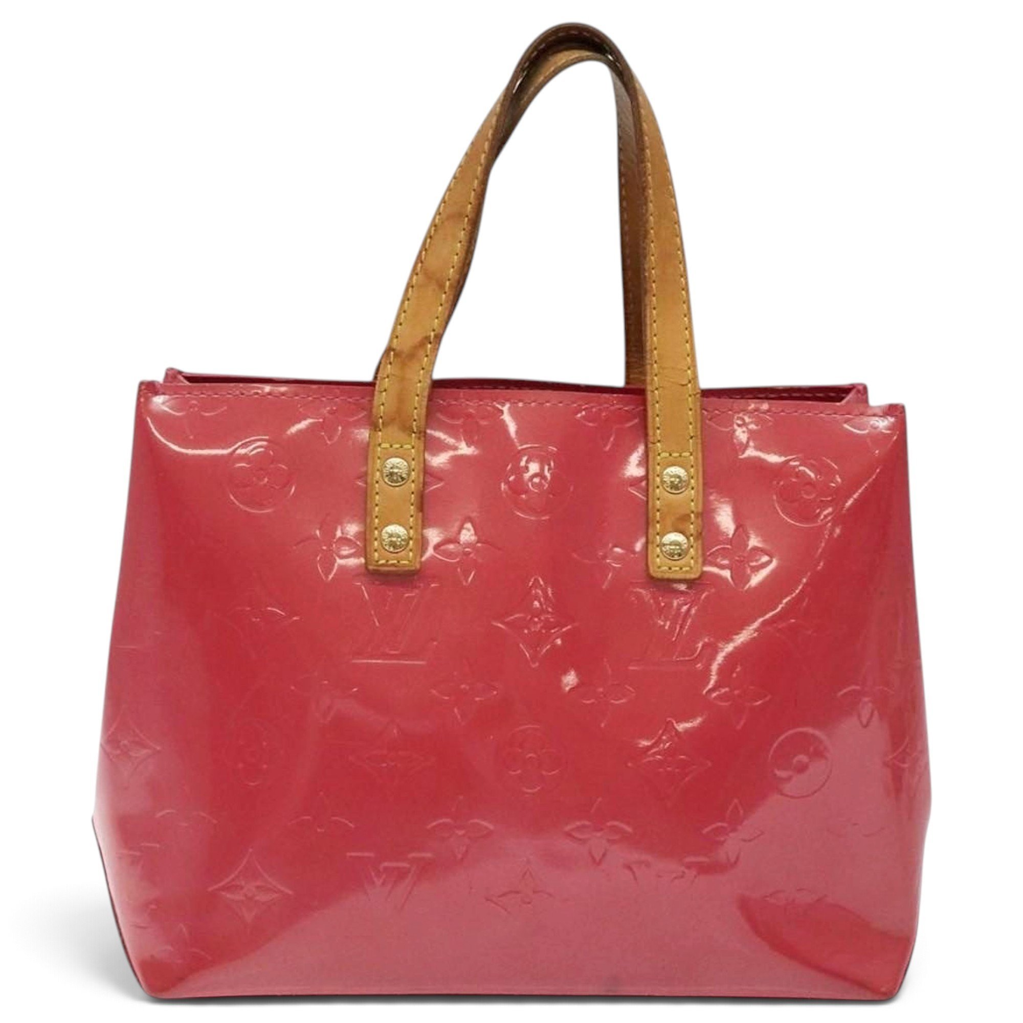 Reade patent leather handbag
