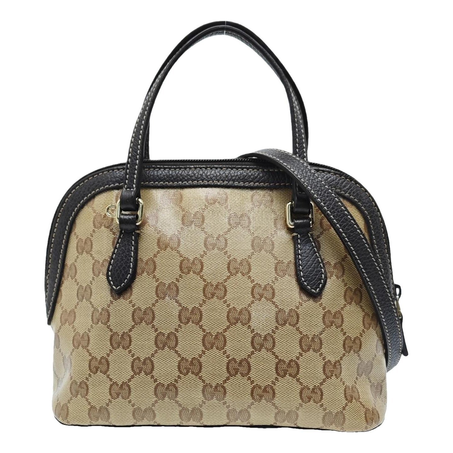 Ophidia Dome leather handbag
