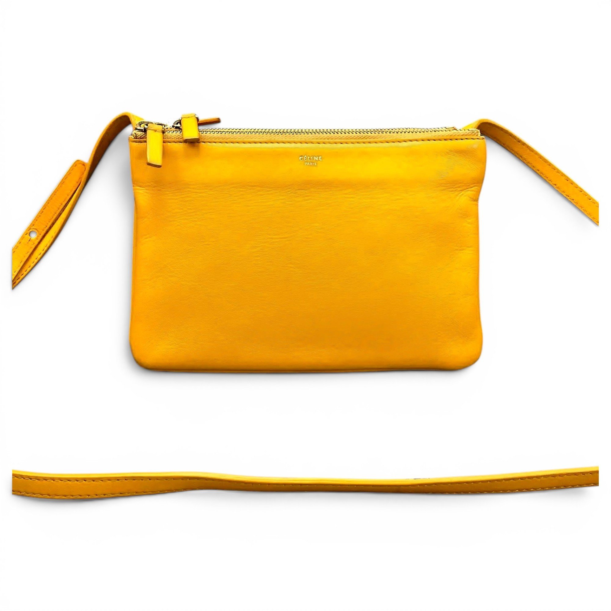 Trio leather crossbody bag