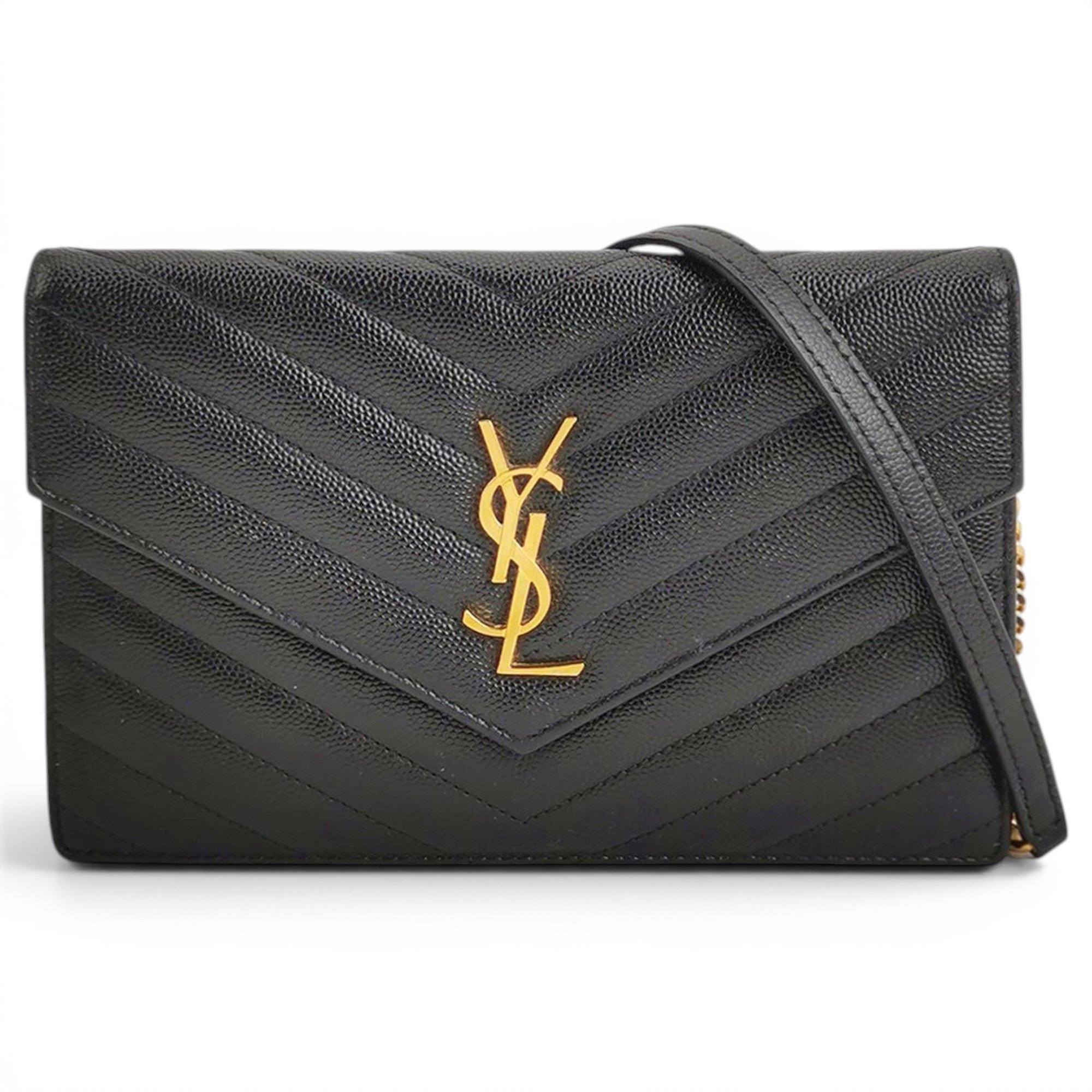 Portefeuille enveloppe leather handbag