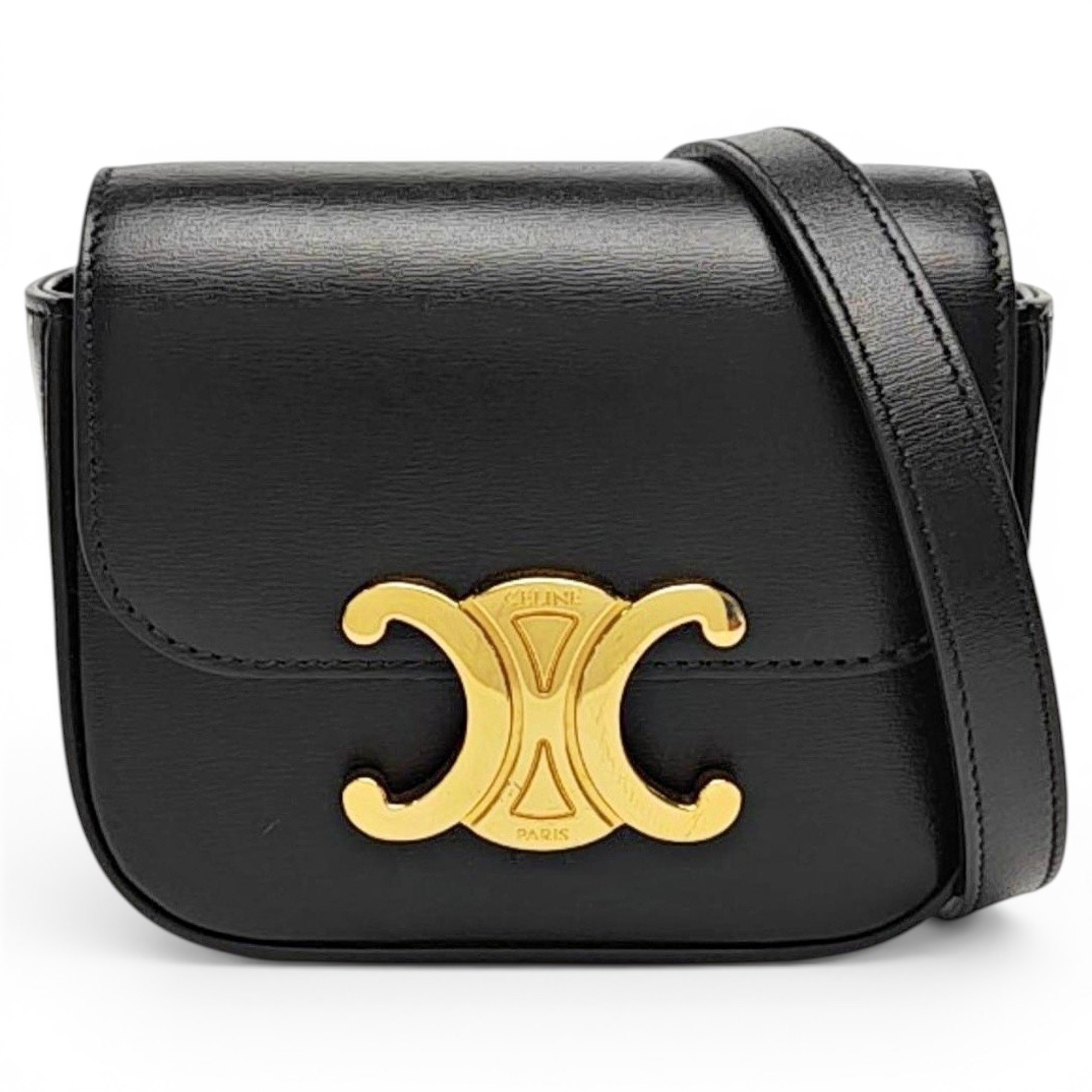 Triomphe leather handbag