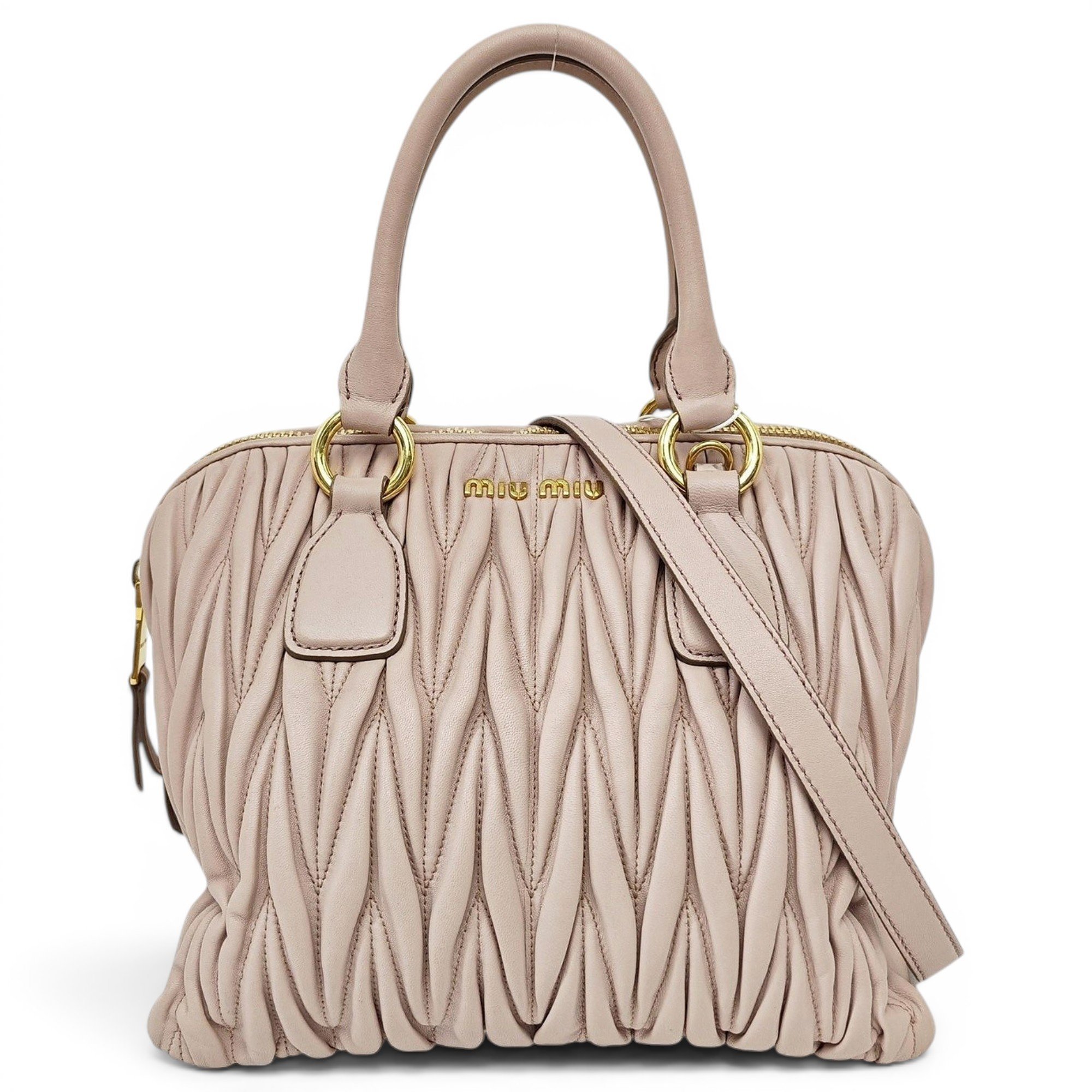 Madras leather handbag