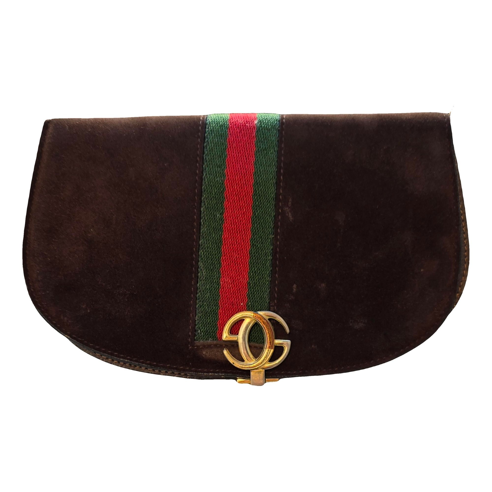 Leather clutch bag