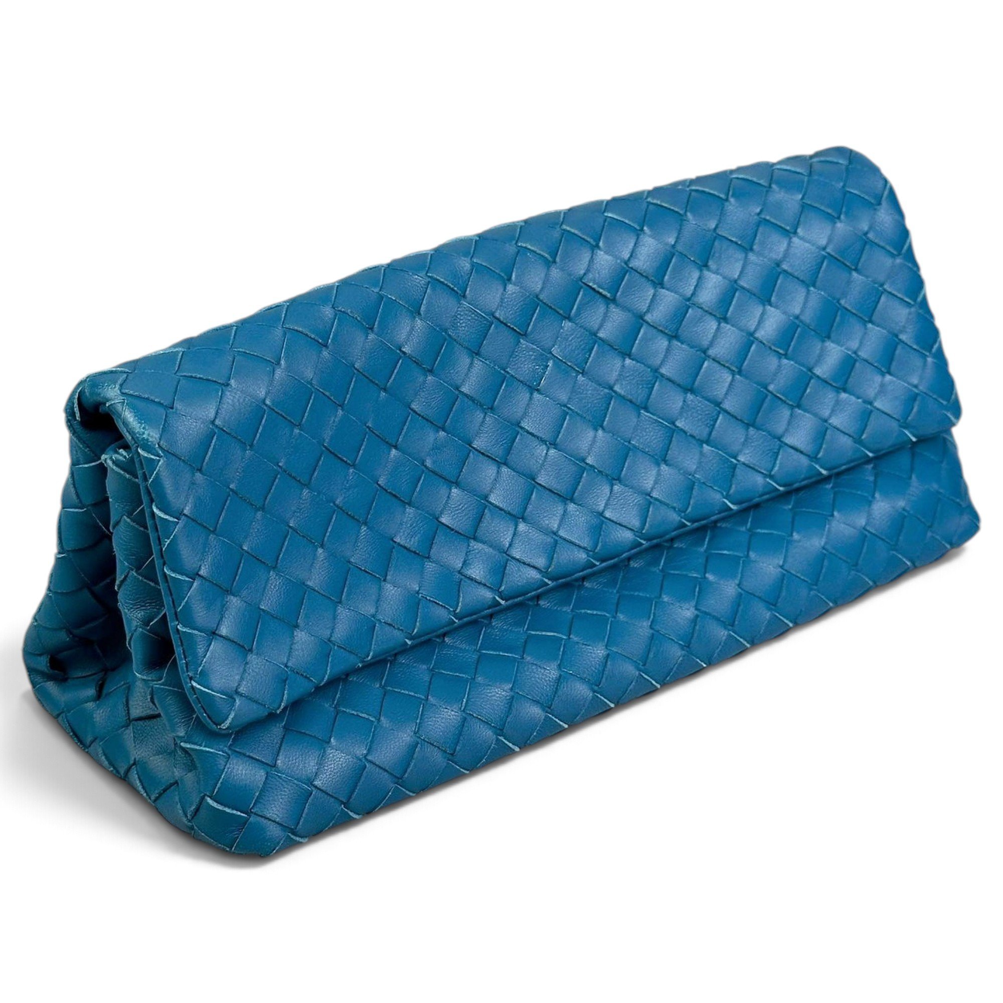 Leather clutch bag