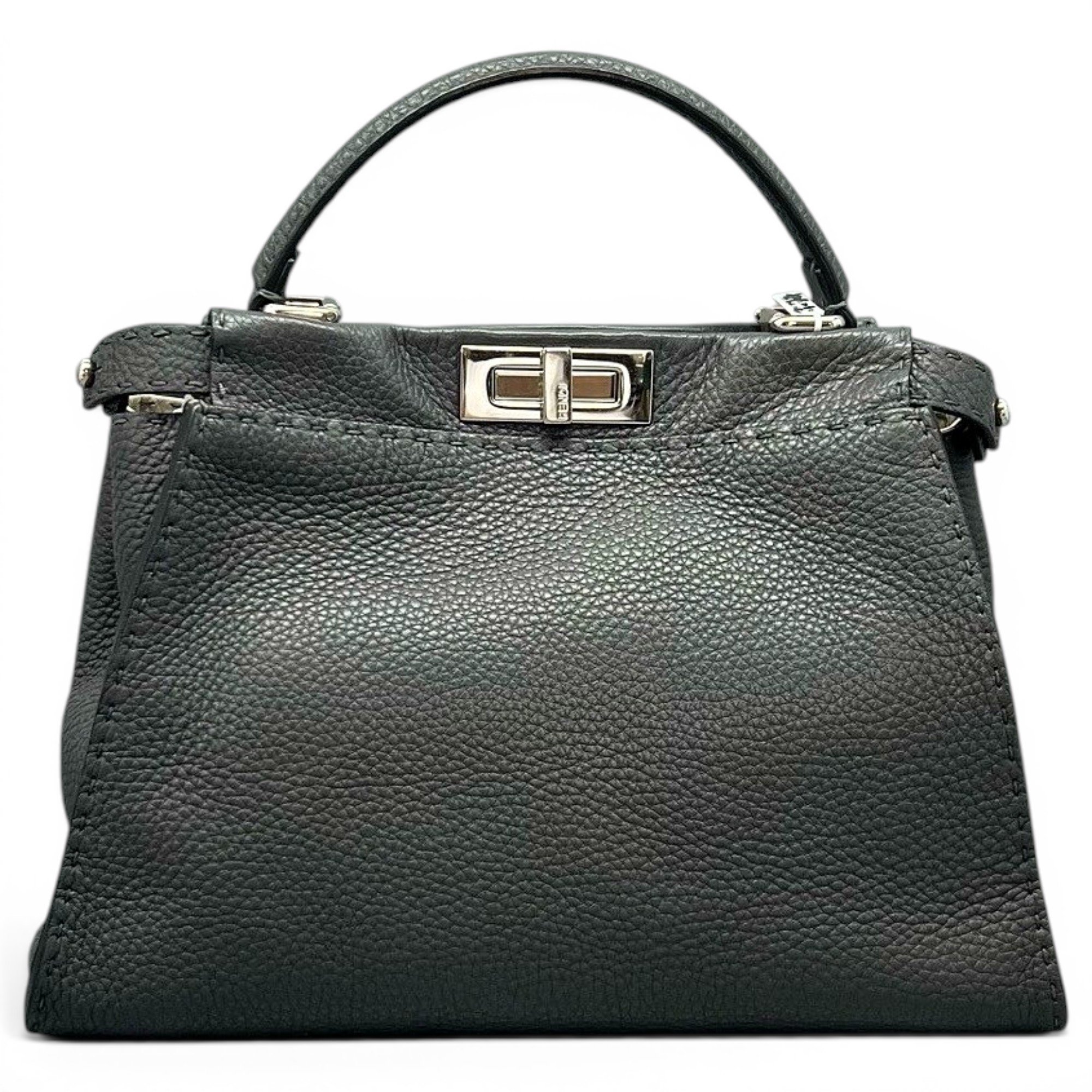 Peekaboo leather handbag