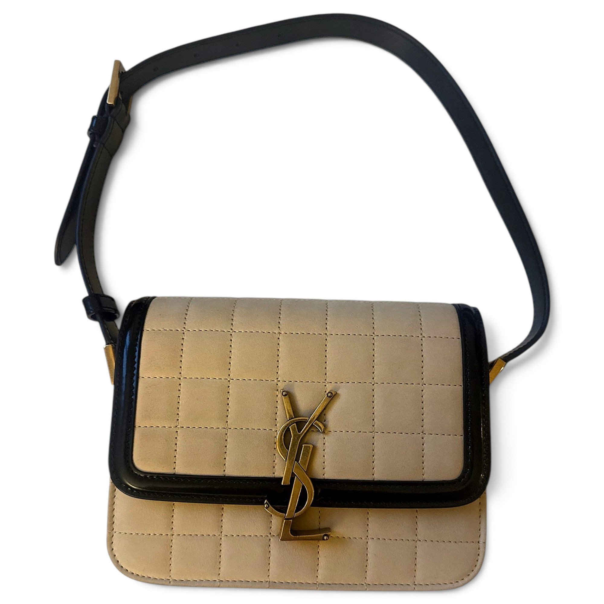 Solférino leather handbag